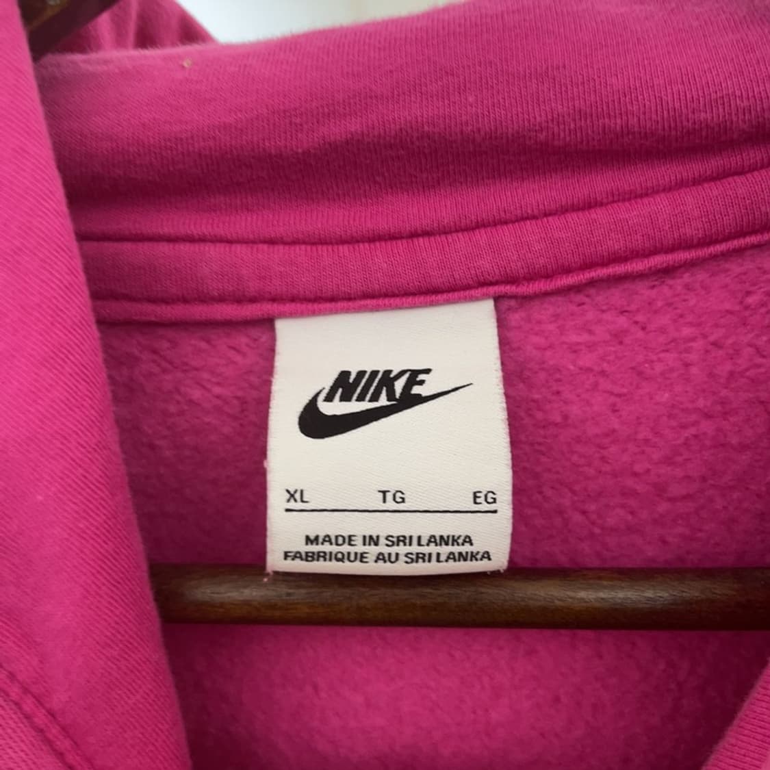 나이키 NSW 클럽 플리스 풀오버 Y2K 핫핑크 후드티 XL C09573 상품이미지5