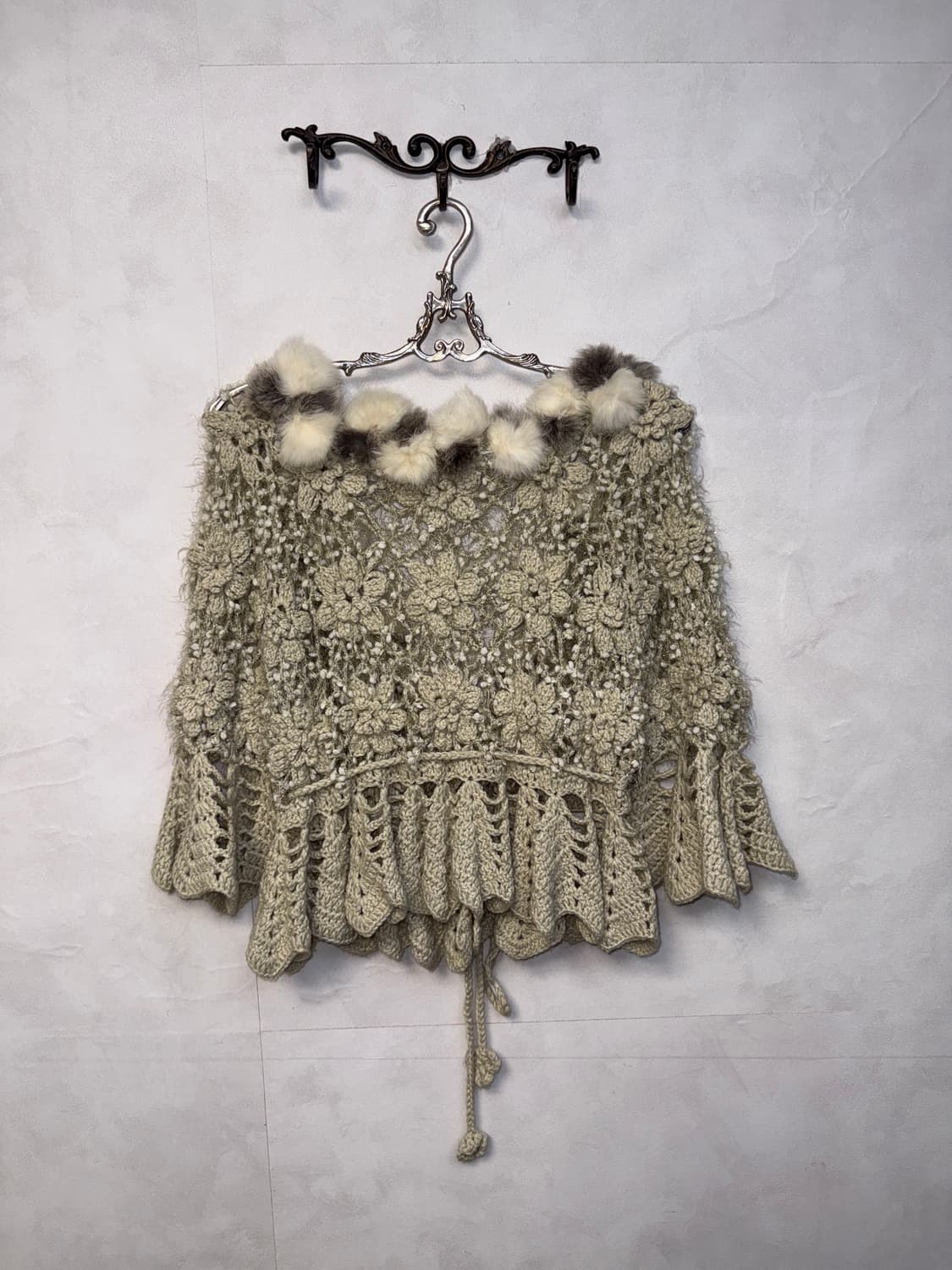 Oatmeal fairy flower crochet fur ball cd 상품이미지3