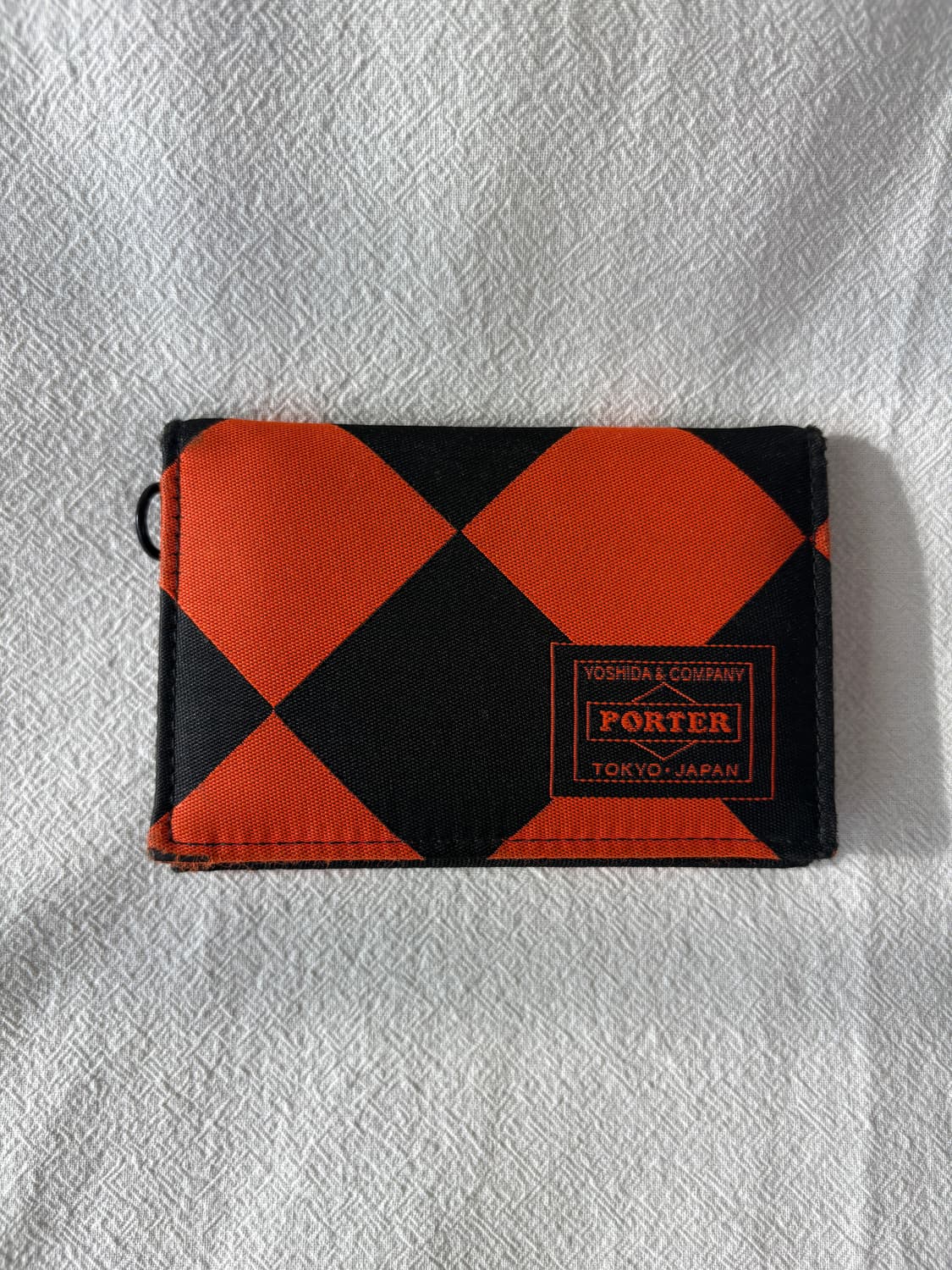 요시다 포터 다이아몬드 체크 패턴 카드 지갑 상품이미지5