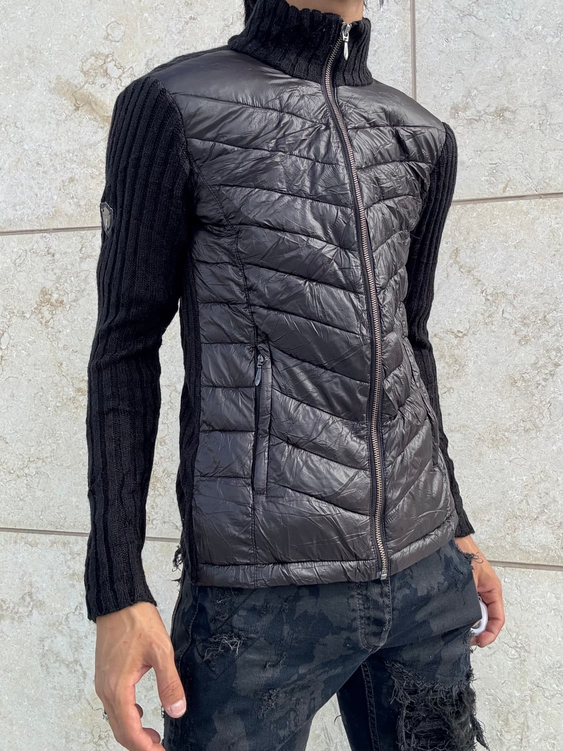 “Made in italy”Slim Fit Padded Knit Slim 상품이미지1