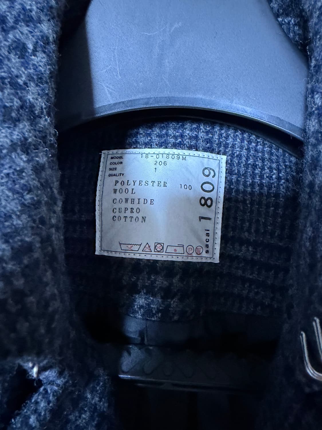 Sacai 18aw coat (사카이 코트) 상품이미지3