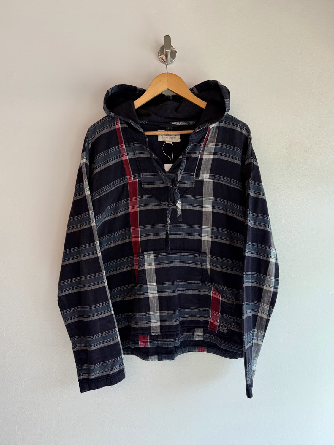 Denim & Supply Ralph Lauren 체크 후드 아노락 셔츠 상품이미지1