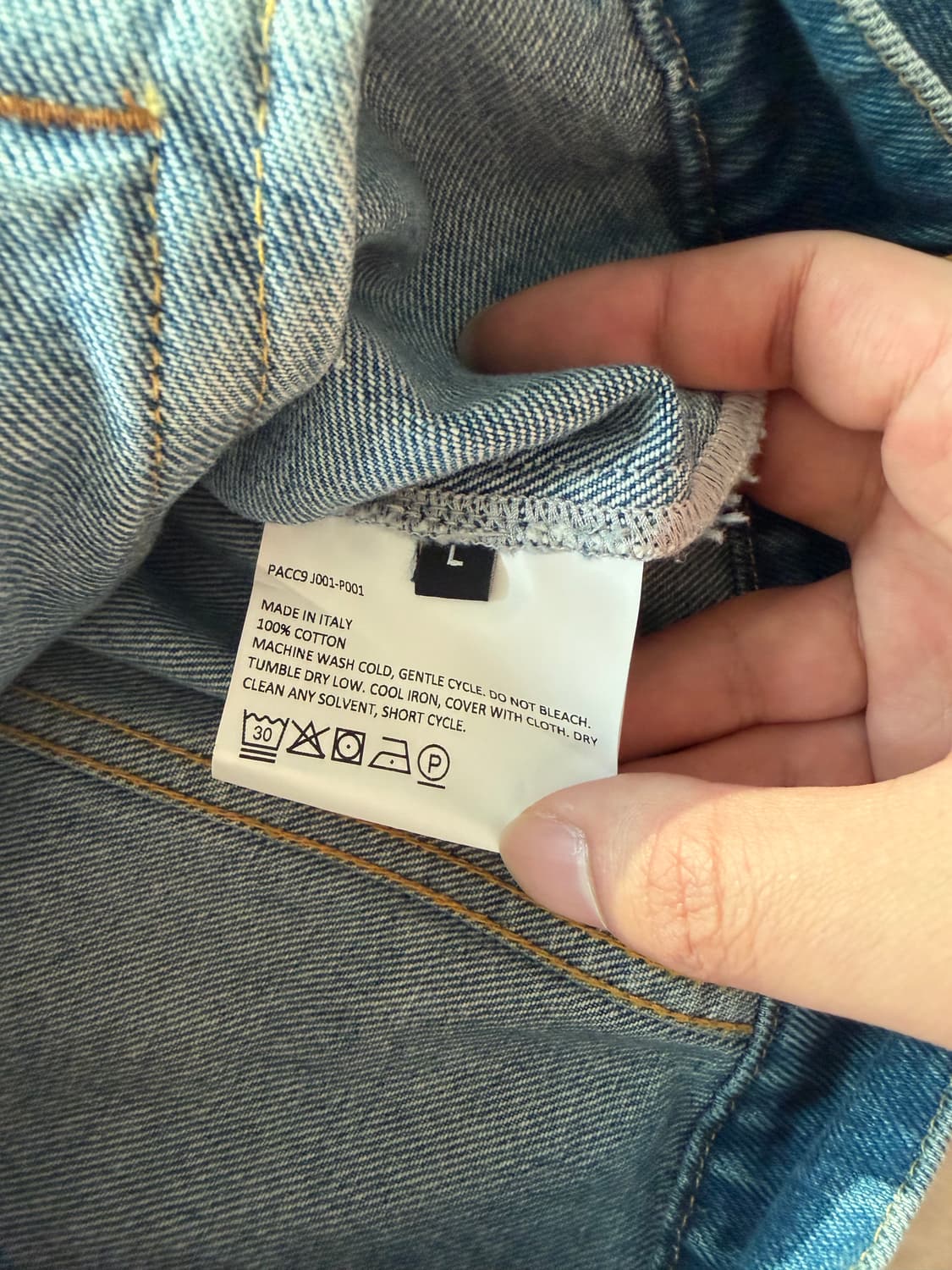 라스벳 고샤루브친스키 자수디테일 데님자켓 made in Italy🇮🇹 상품이미지5