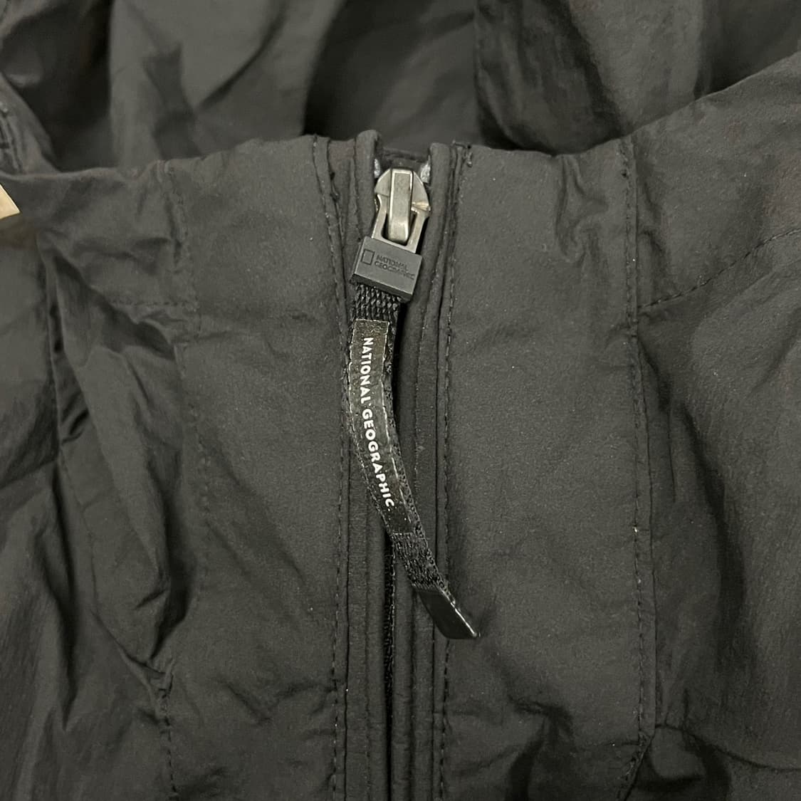 [정품/L] 내셔널지오그래픽 블랙 후드 바람막이 자켓 b17 상품이미지8