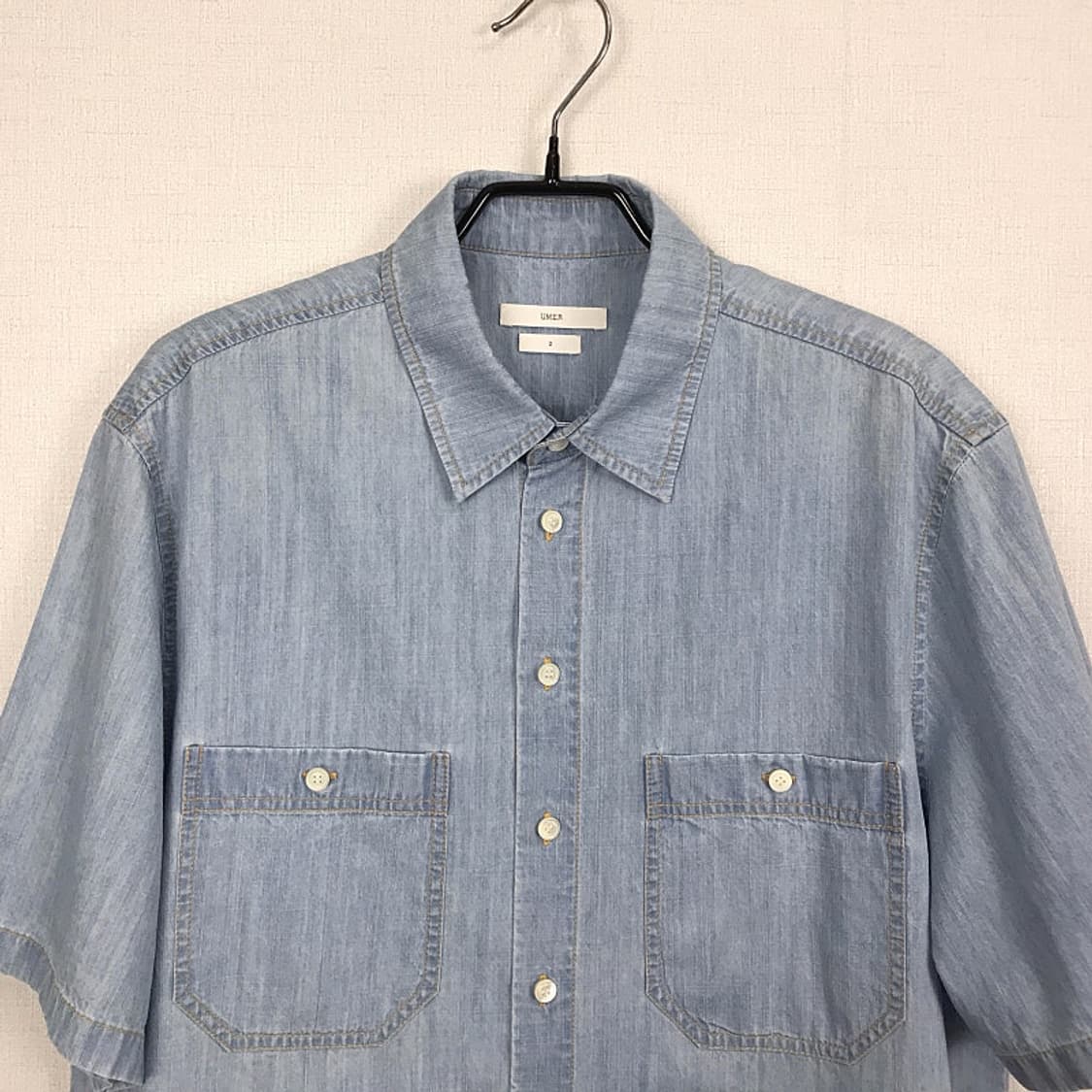 UMER 유메르 반팔 샴브레이 셔츠 여성2 상품이미지2