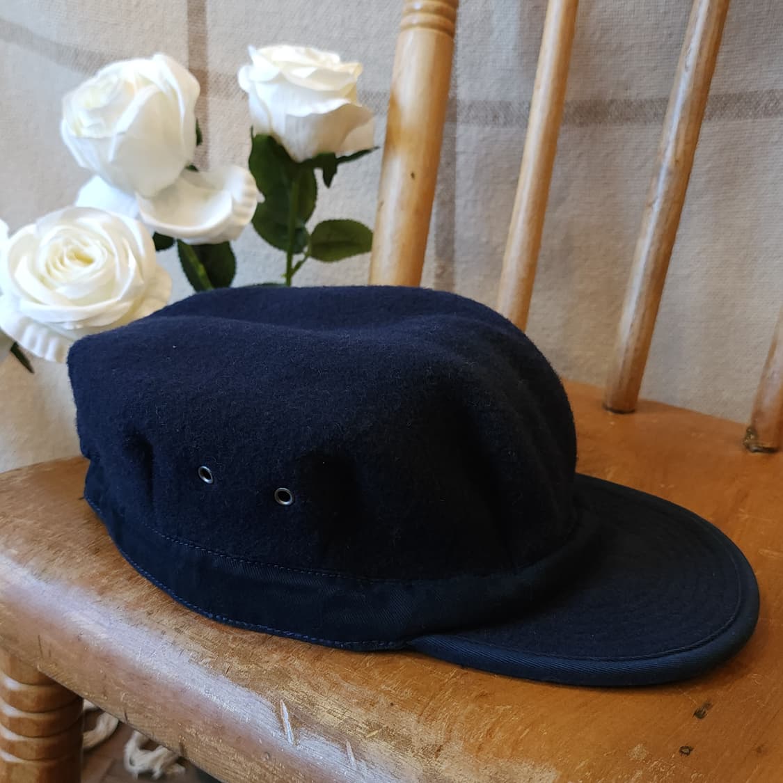 폴로 모자 데님앤서플라이 밀리터리 모자 울 캡모자 뉴스보이 네이비 F 상품이미지4