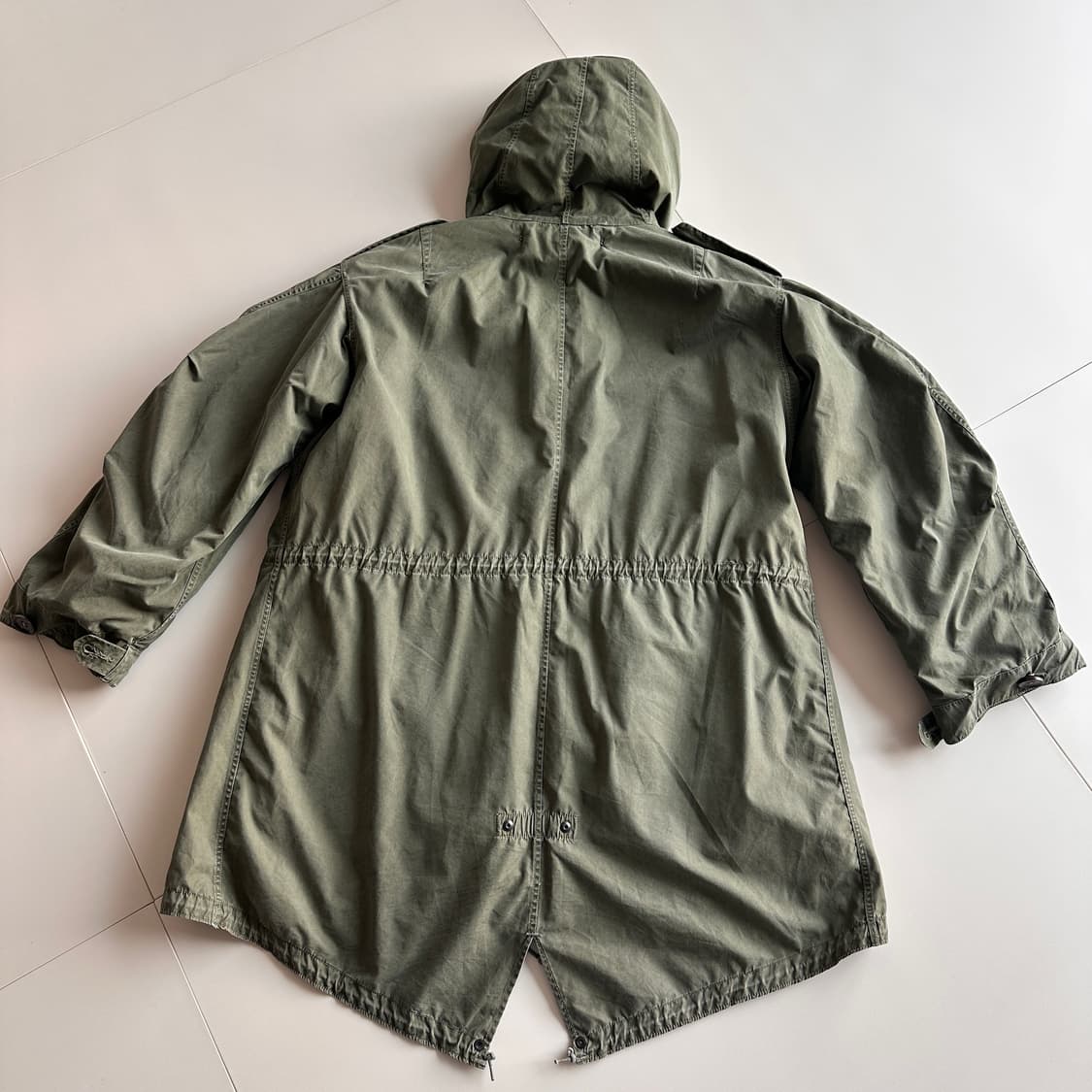 50s 미군 M-51 피쉬테일 파카 쉘+울파일 라이너 M 크라운지퍼 상품이미지7
