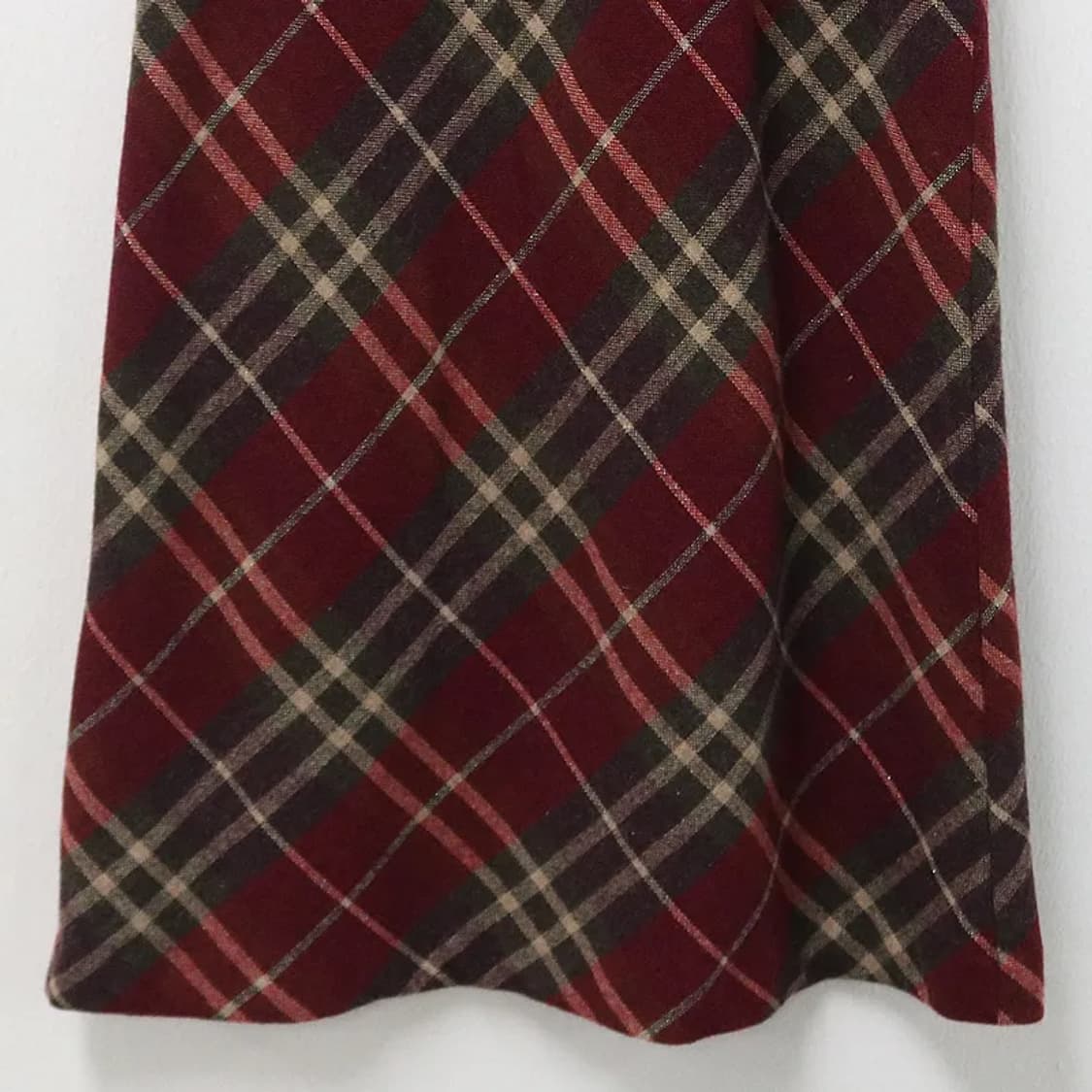 V.G.D 울혼방 체크 롱 스커트 63343 상품이미지6