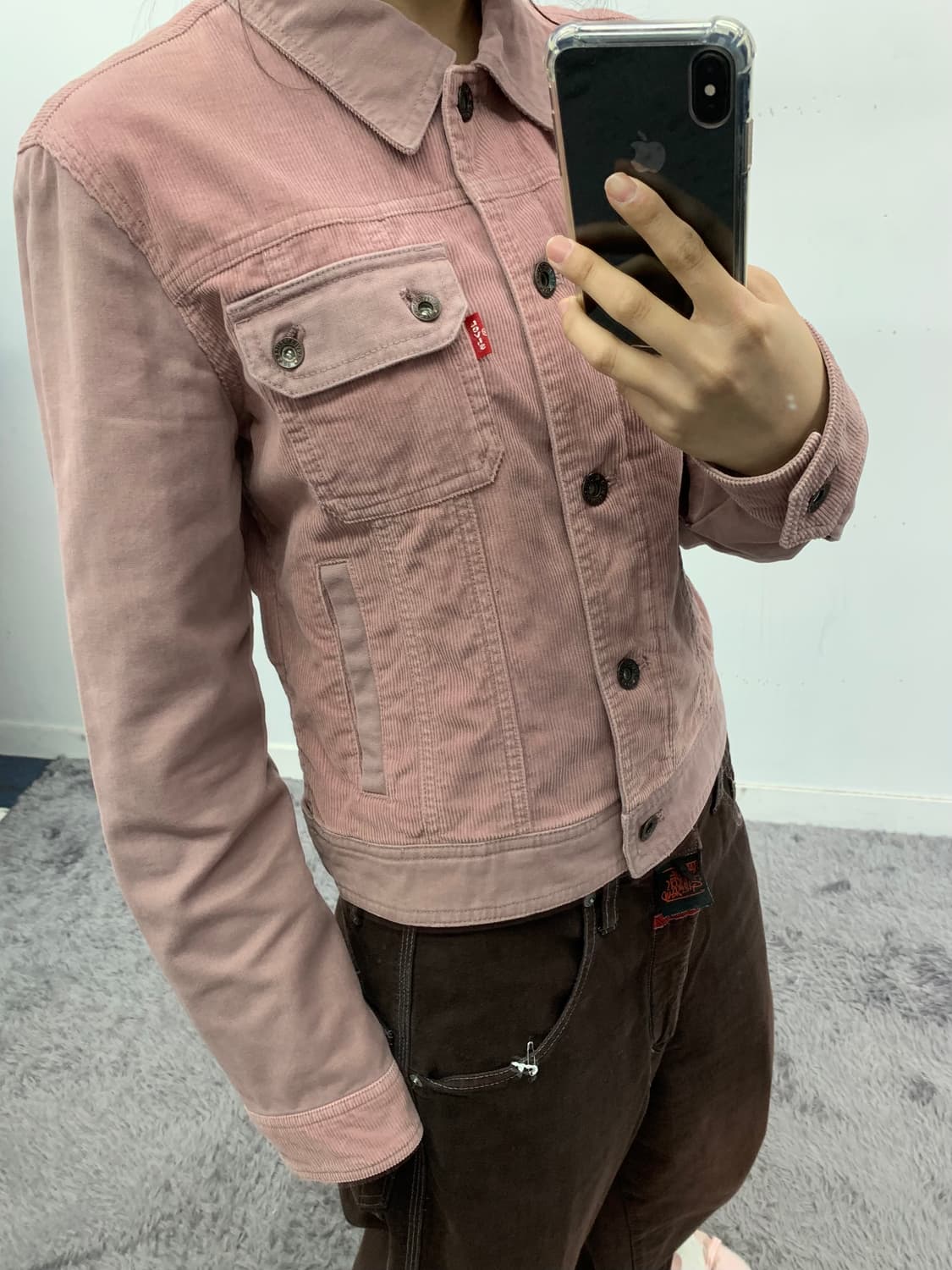 리바이스 핑크 코듀로이 트러커 자켓 상품이미지3