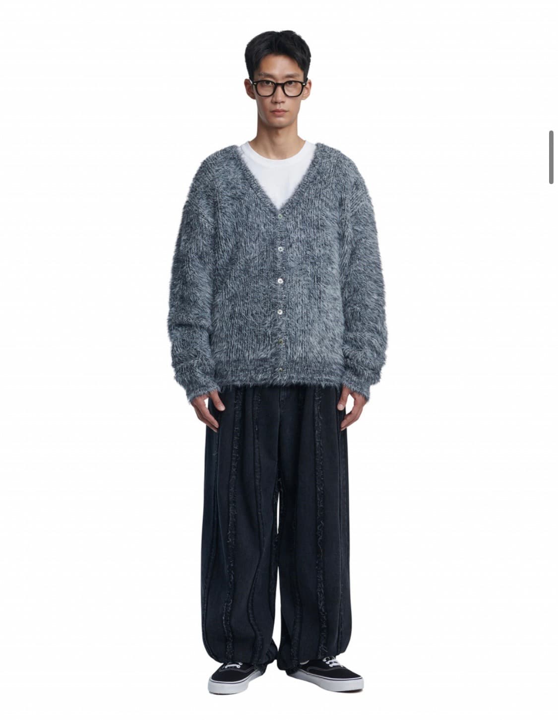 노매뉴얼 BULKY HAIRY CARDIGAN 벌키 헤어리 가디건 상품이미지1