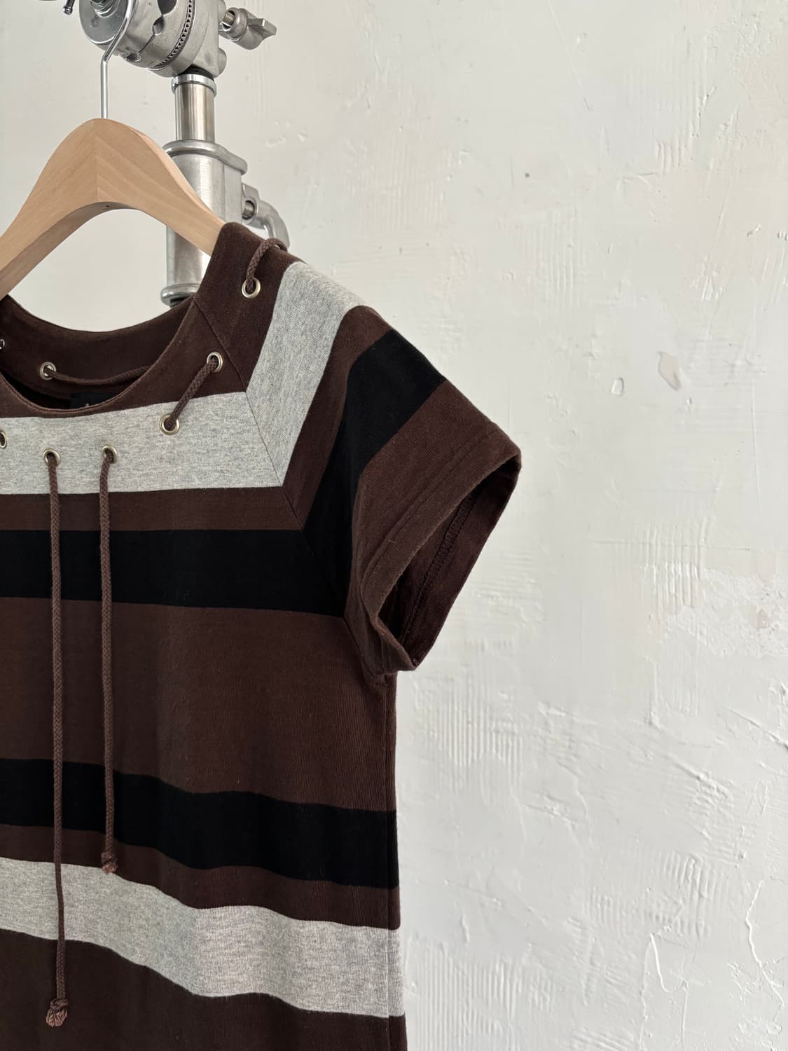 A.P.C. 아페쎄 90s 브라운 단가라 원피스 상품이미지3