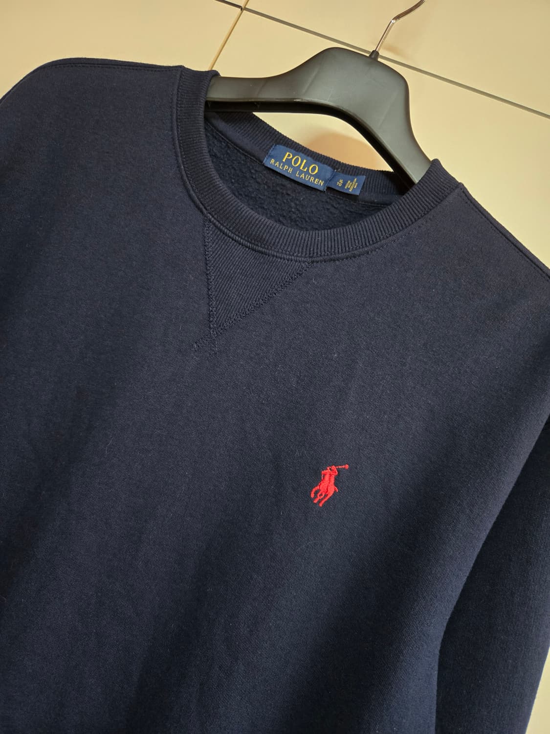 폴로 랄프로렌 남성 기모 네이비 맨투맨 상품이미지2