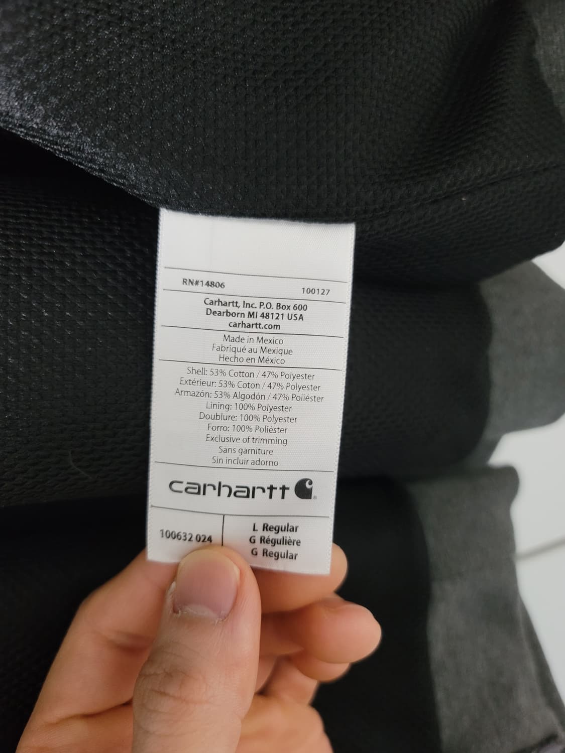 칼하트 써멀 후드집업 상품이미지3