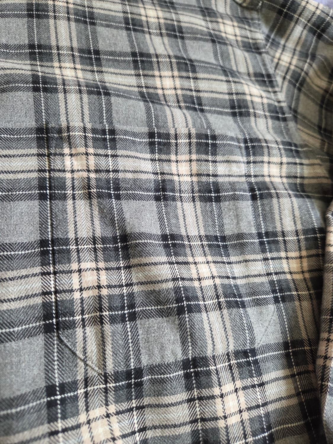 엘엘빈 플란넬 체크 셔츠 M 105 상품이미지3