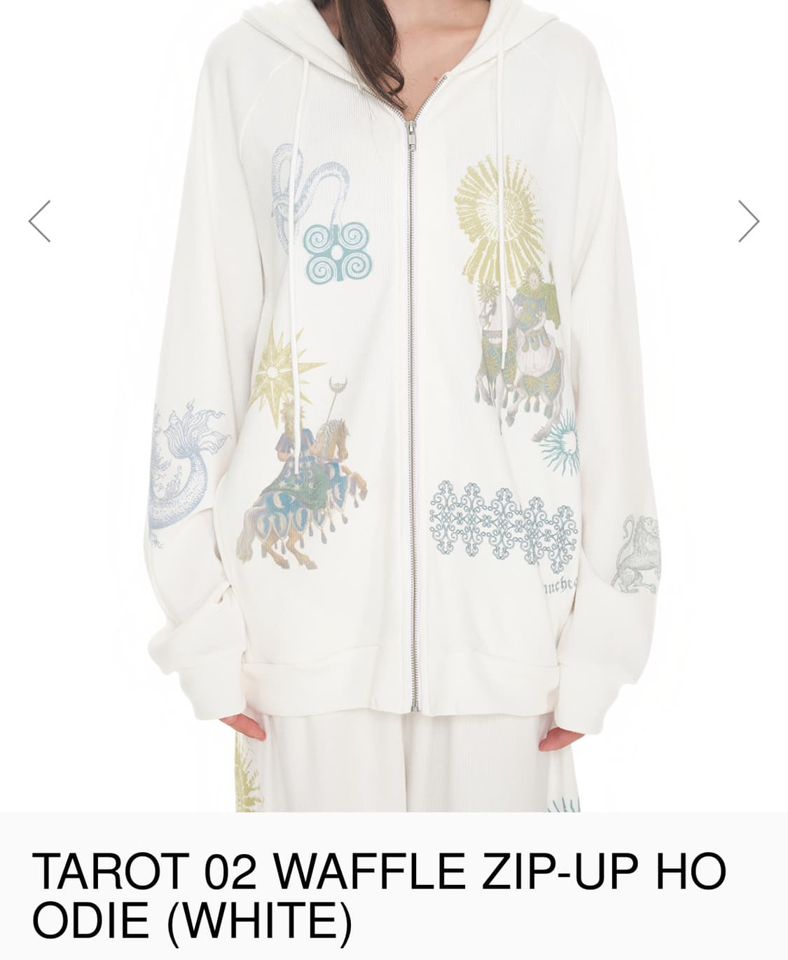 투머치택스 후드집업 TAROT 02 WAFFLE ZIP-UP (택포) 상품이미지1