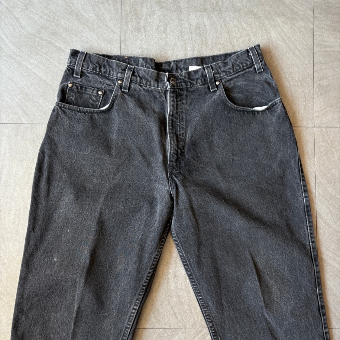 93년 6월 미국 생산 리바이스 545 데님 블랙 팬츠 상품이미지2