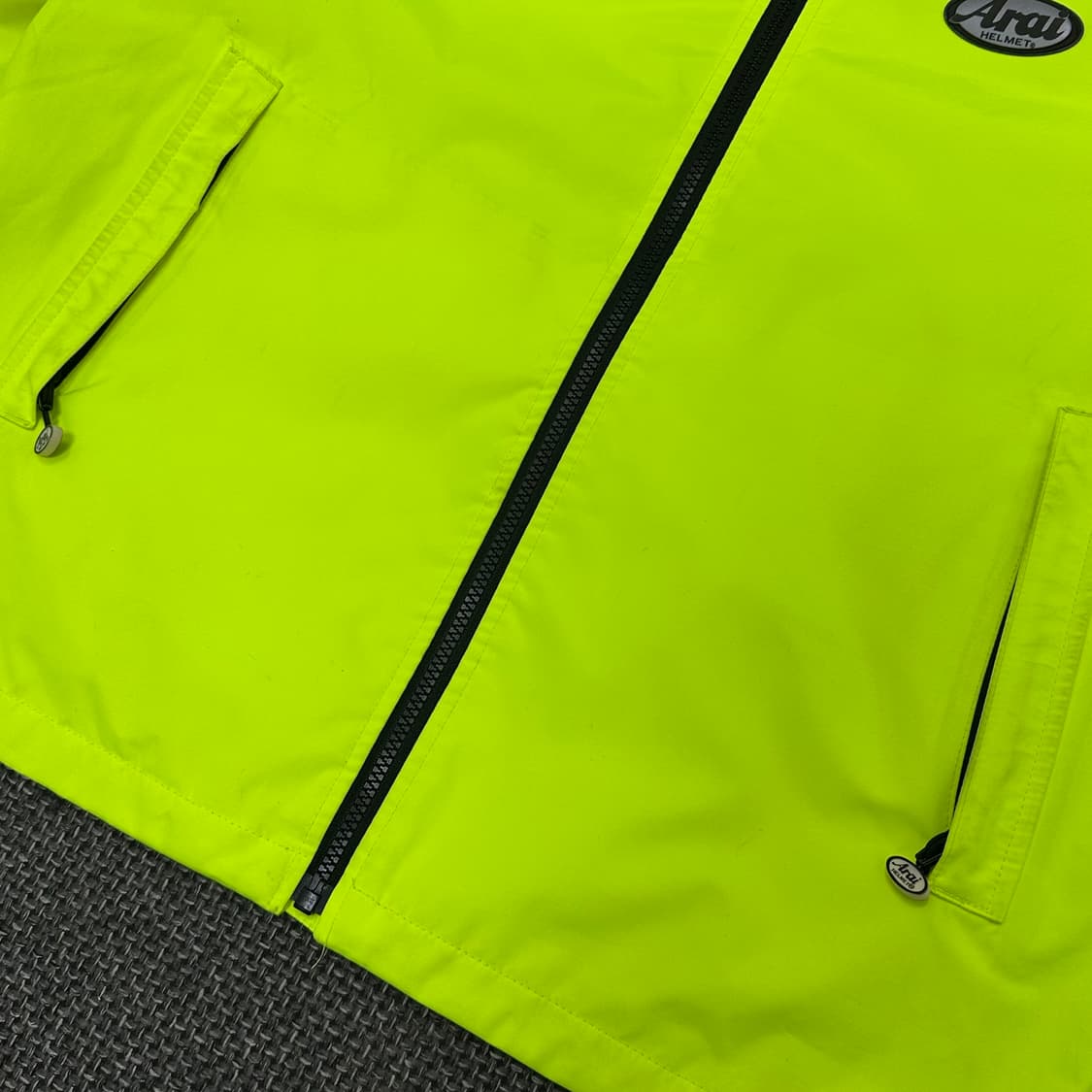 아라이 구형 형광 바람막이 점퍼 M 상품이미지4