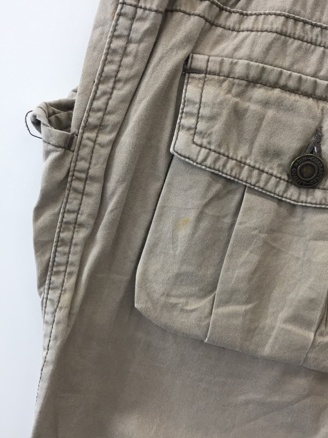 JPN Y2 Beige Cargo Cropped Pants 상품이미지8