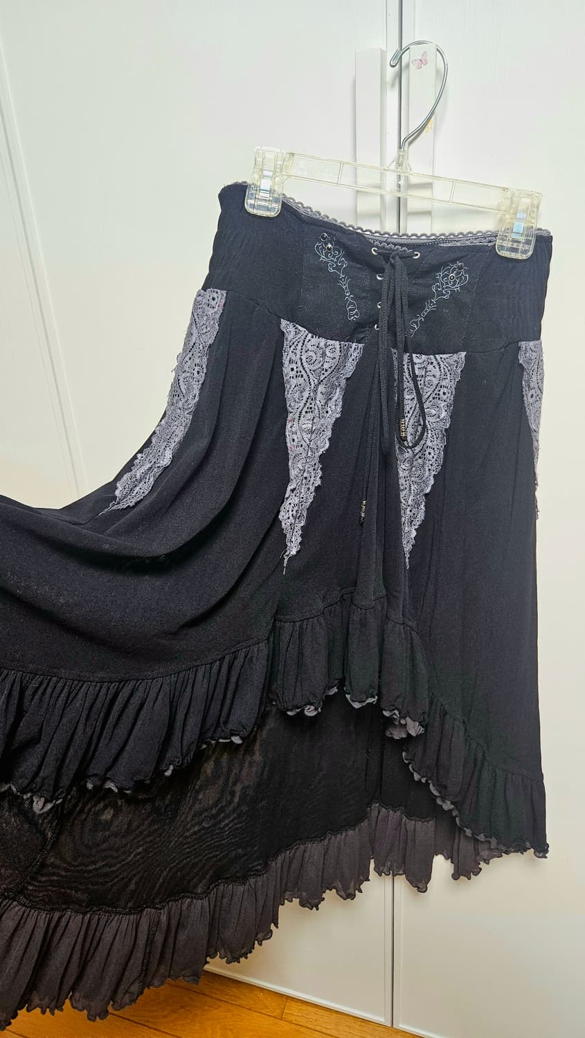 오즈온 ozz on angelo 언발란스 치마 오리엔탈공겜여주고스고스로리 상품이미지2