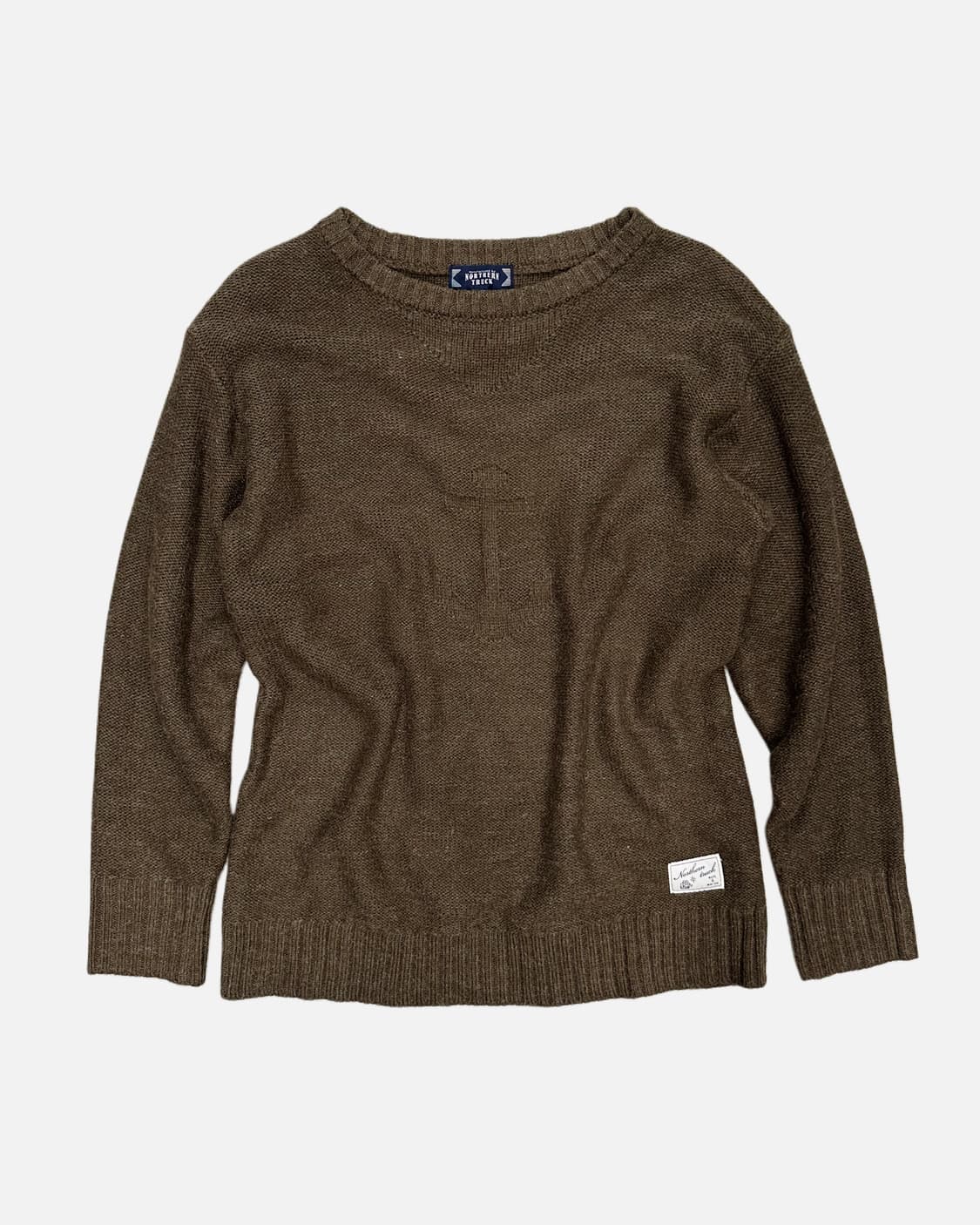 engraving anchor brown knit 상품이미지2