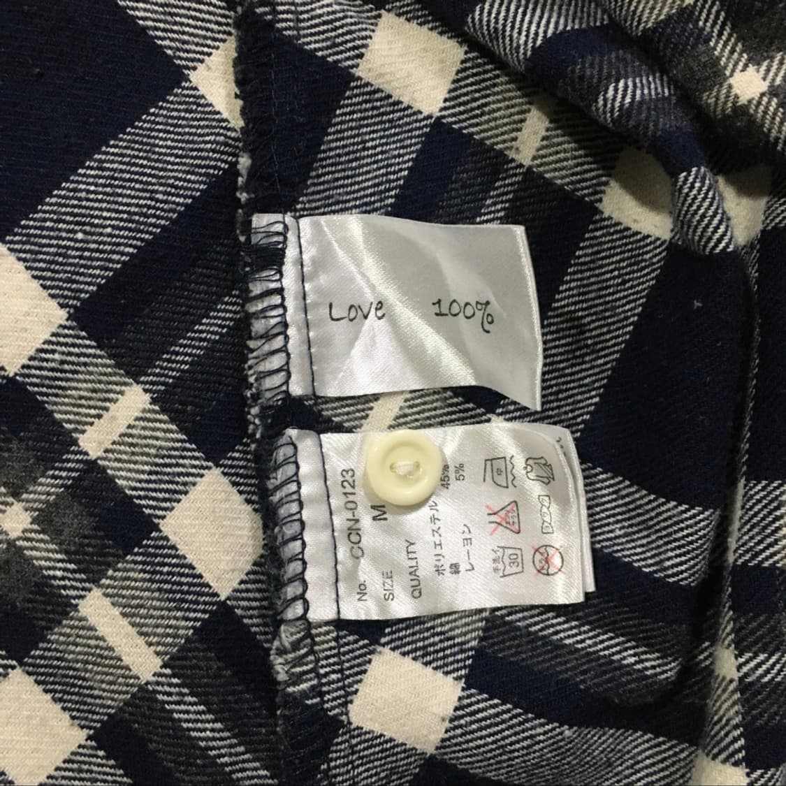 네이비 체크 겨울 원피스 상품이미지4