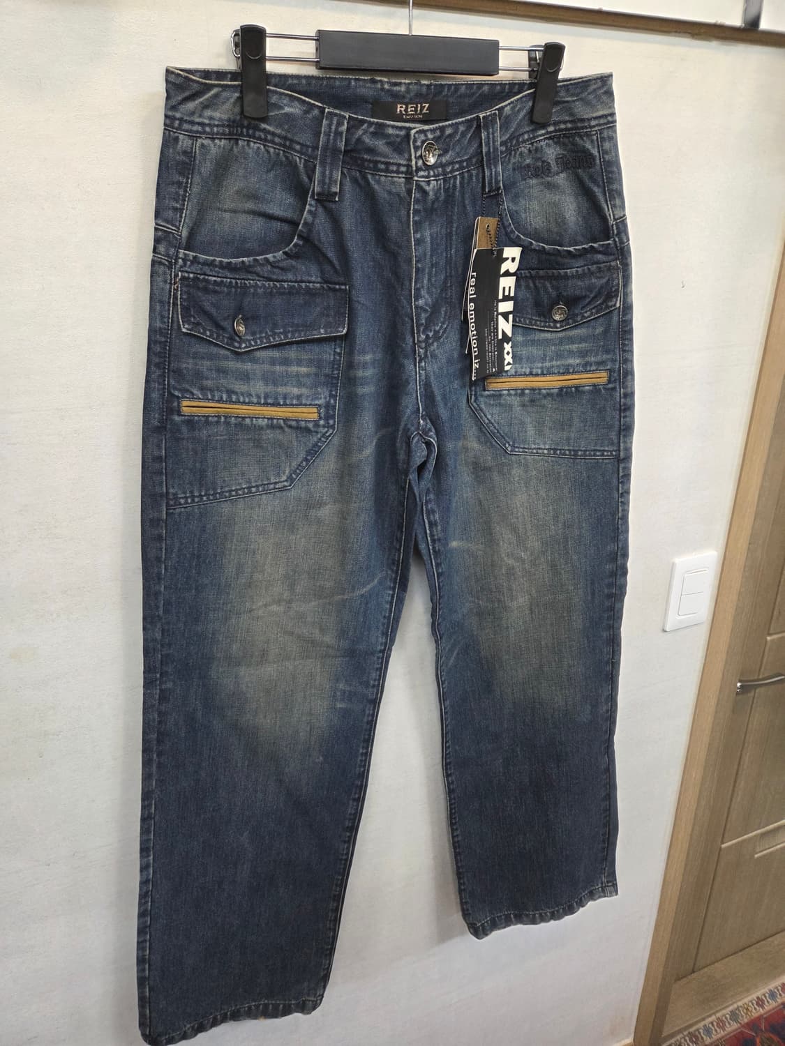 빈티지 riez 신치백 포켓디테일 데님팬츠 대략 32 상품이미지7