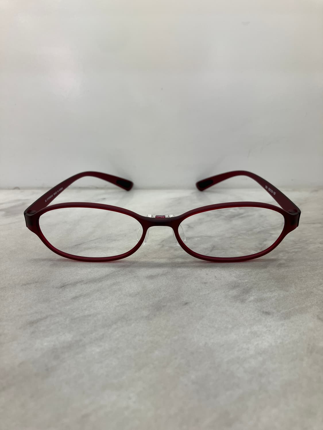 B82 CLOD 경량 레드 와인 오벌 슬림 뿔테 안경351 상품이미지6