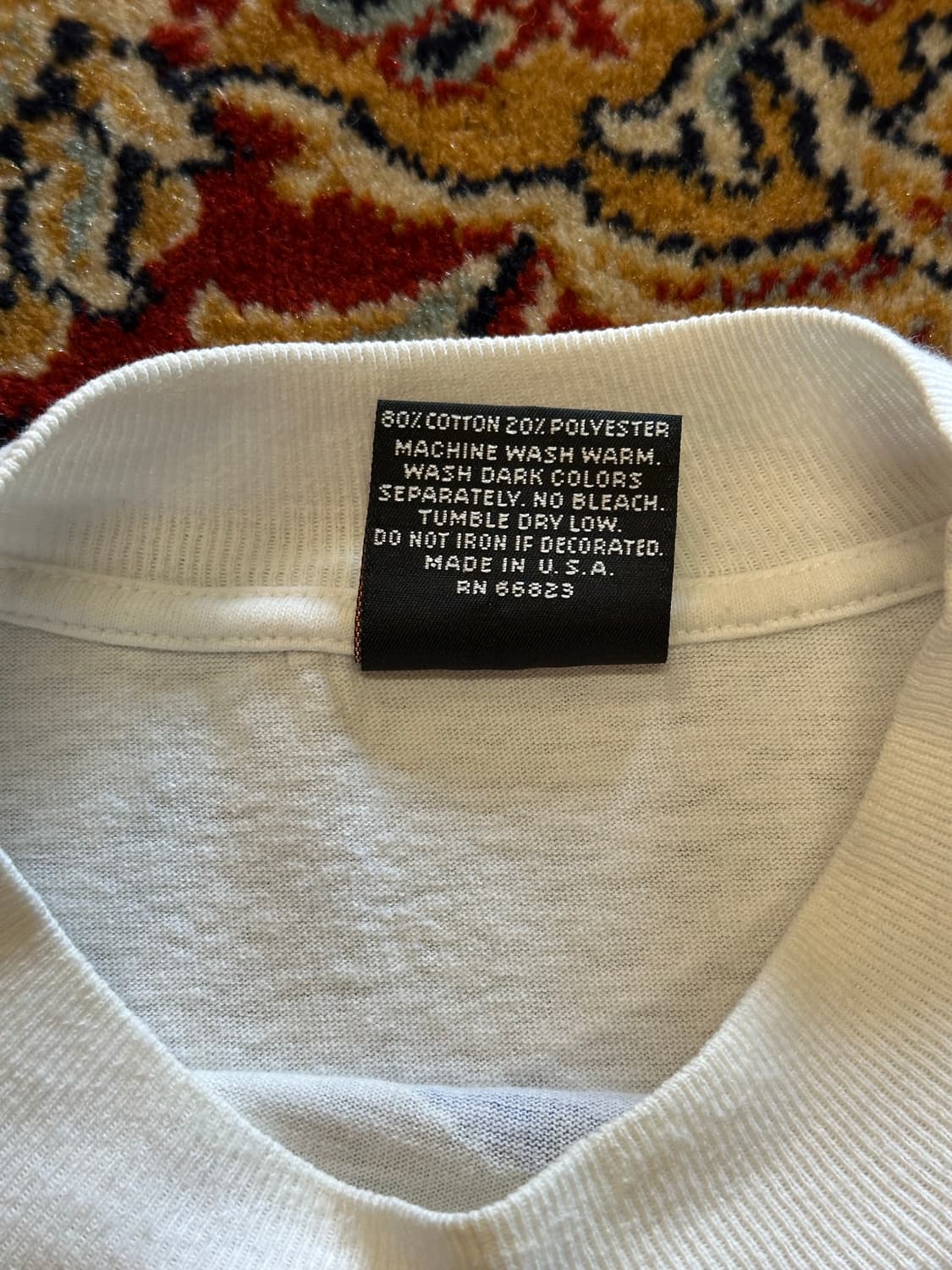 80s 할리데이비슨 "Fire Sleeve" Mock Neck - XL 상품이미지8