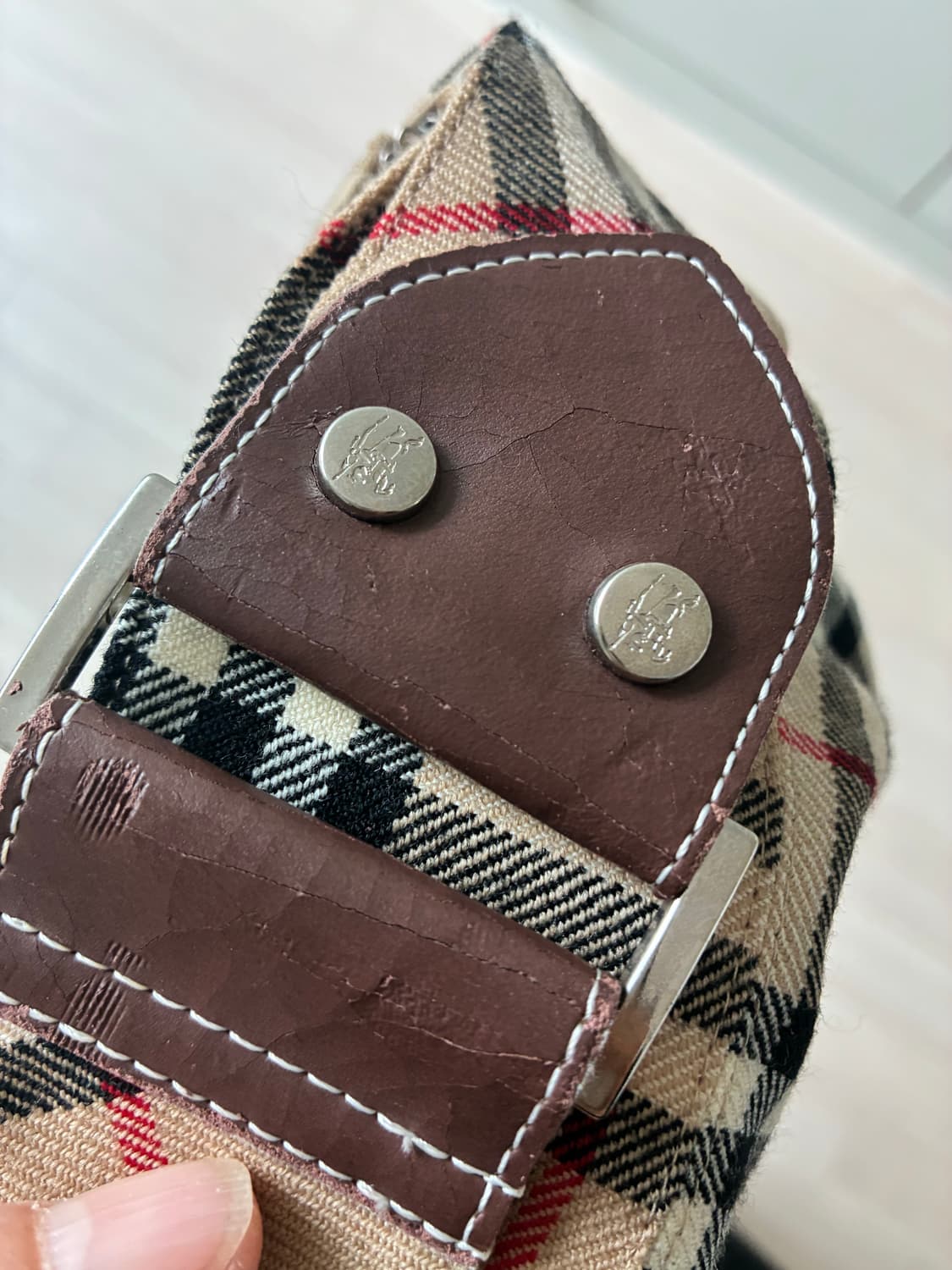 버버리 블루라벨 체크 스커트 36 상품이미지4