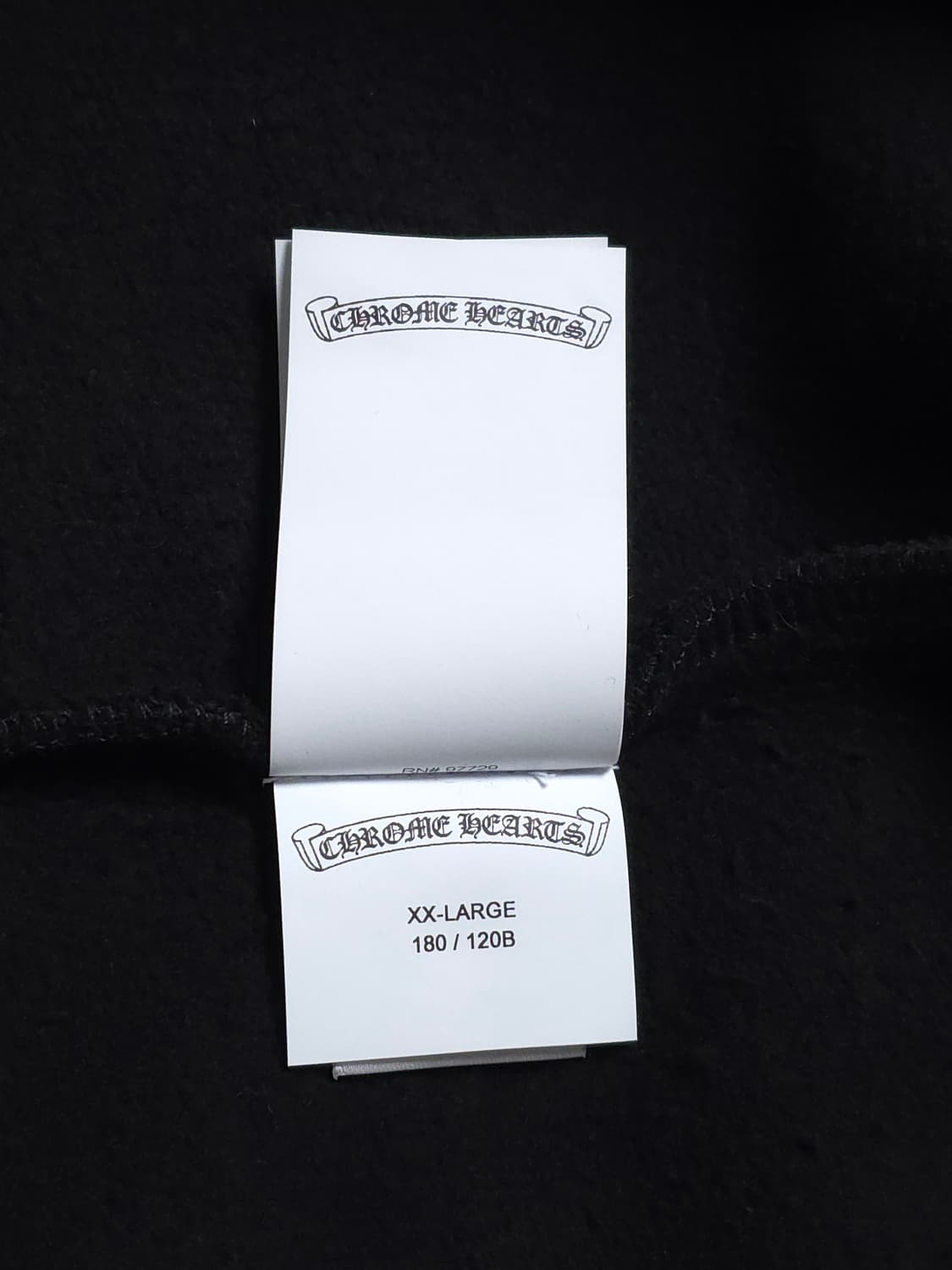 [XXL] 크롬하츠 레더패치 페이퍼잼 후드 블랙 상품이미지8