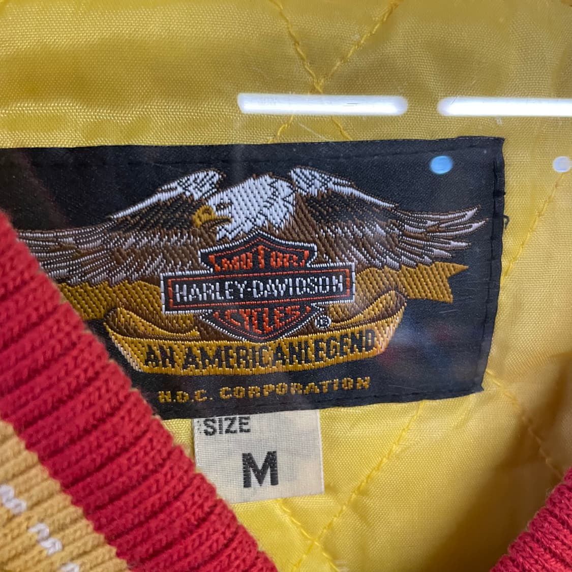 90s 할리 데이비슨 울 블루종 자켓 상품이미지9