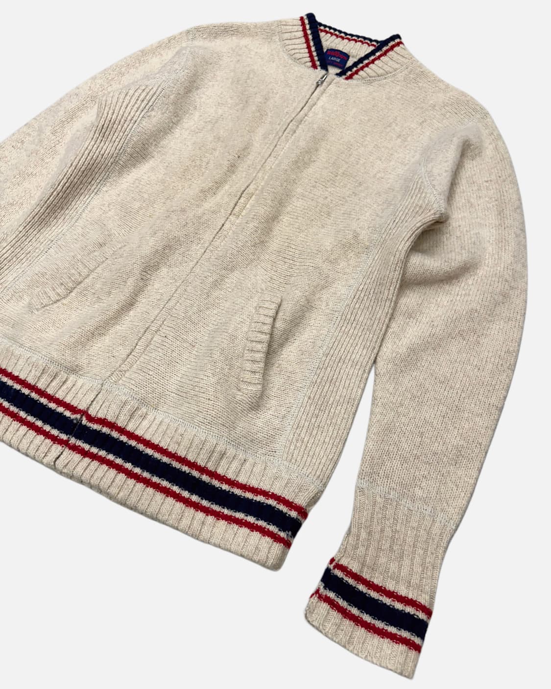 WILLPIPS natural wool knit zip-up 상품이미지2
