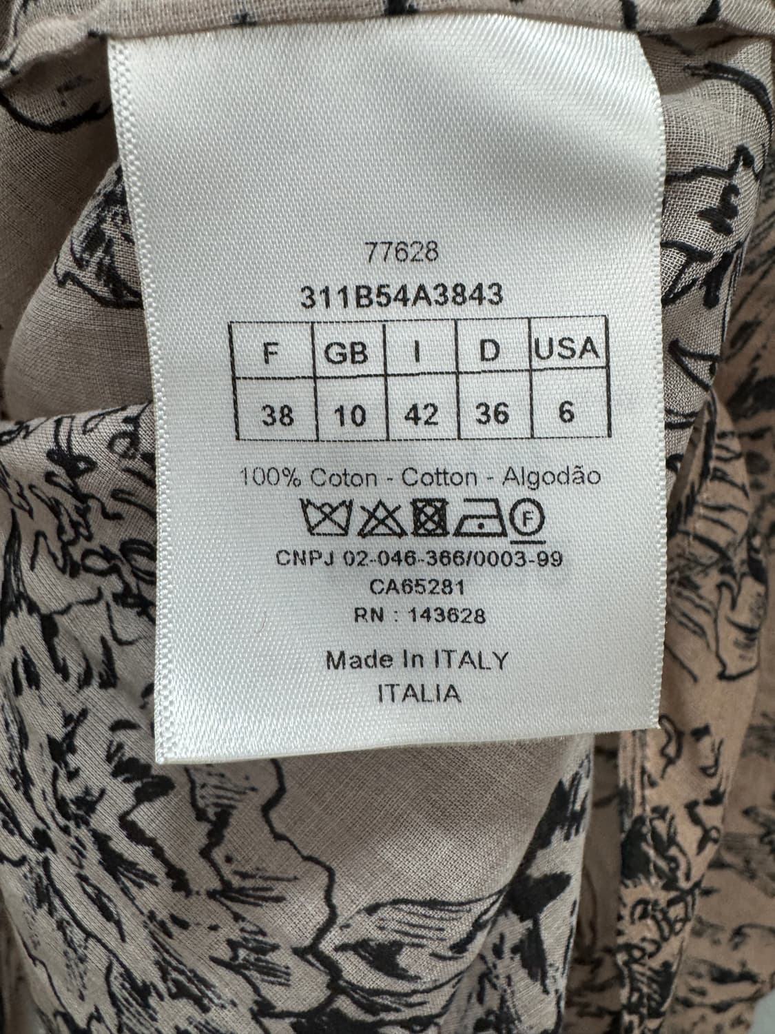 디올 긴팔 셔츠 블라우스 38사이즈  상품이미지2