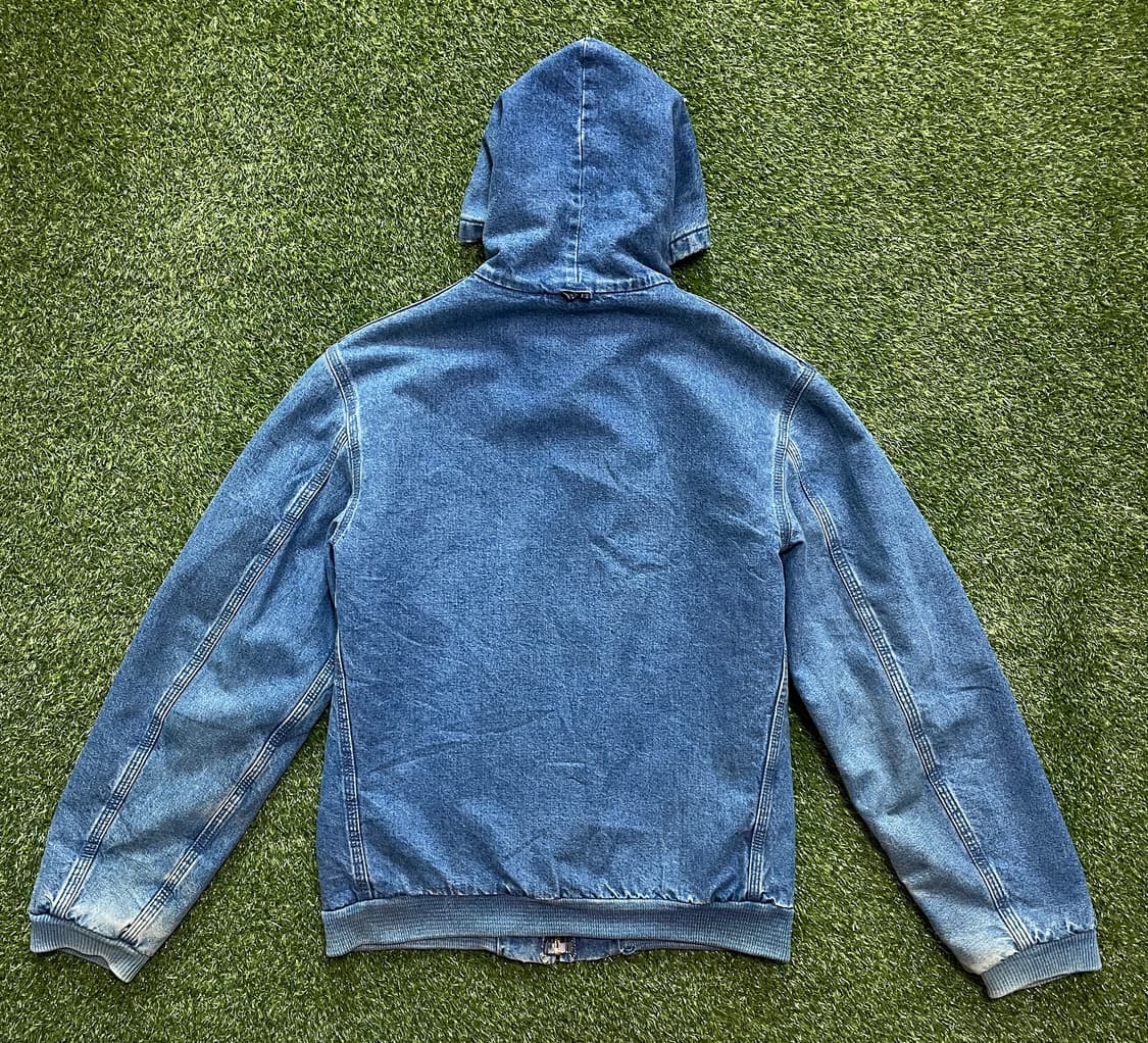90s 빈티지 칼하트 데님 액티브 후드 집업 자켓 상품이미지2