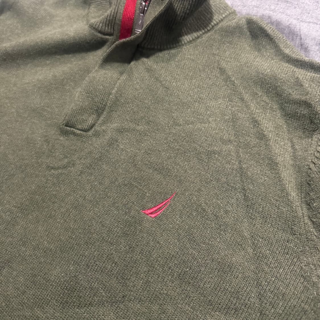 Half Zip-Up Knit Sweater 상품이미지6