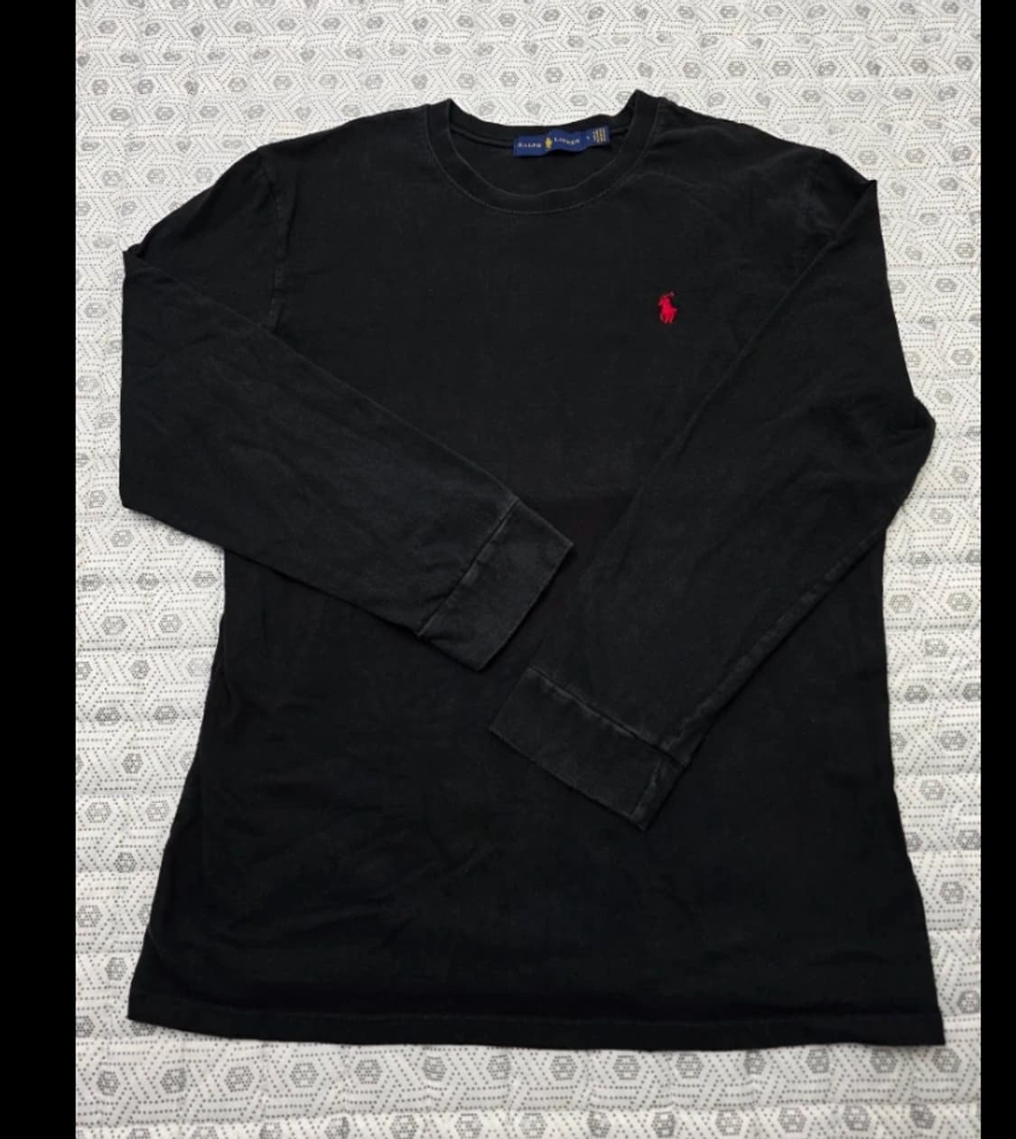 폴로 랄프로렌 블랙 긴팔티 L 상품이미지1