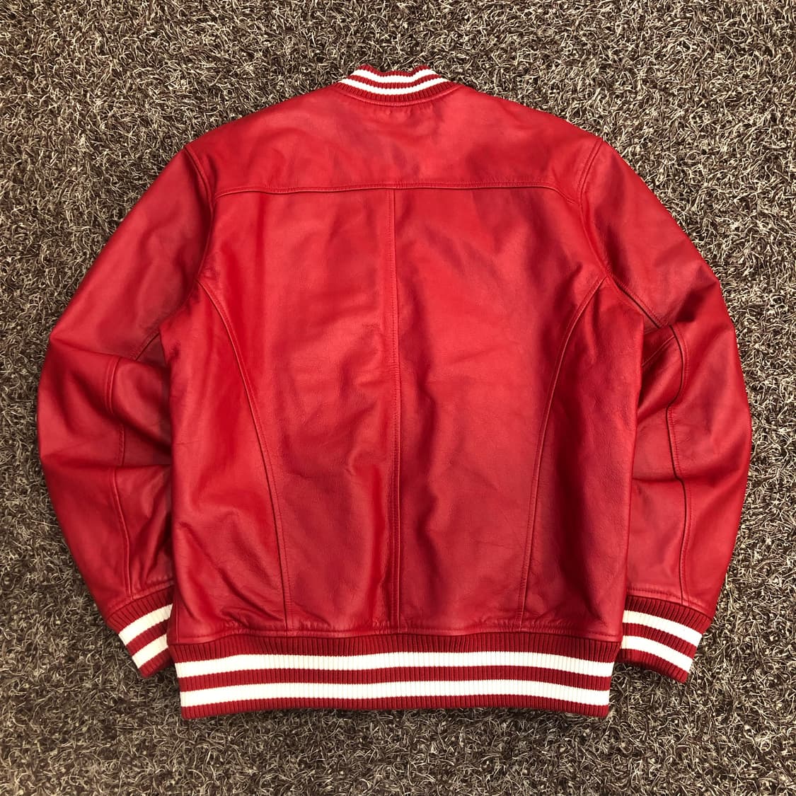 뉴에라 X 스와로브스키 뉴욕 양키스 소가죽 레더 바시티 스타디움 자켓 상품이미지5