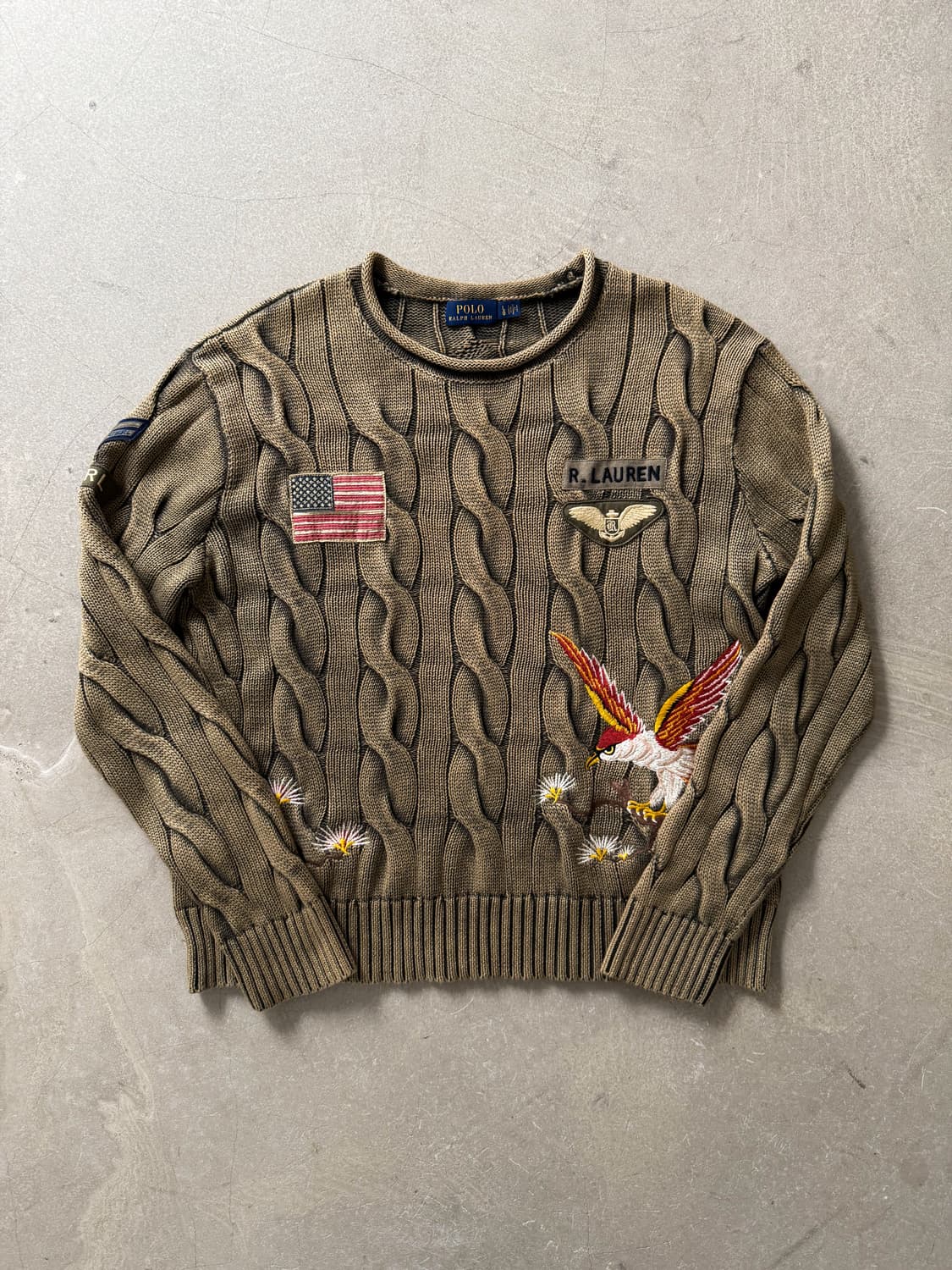 Polo Ralph Lauren Embroidered Cable Knit 상품이미지3
