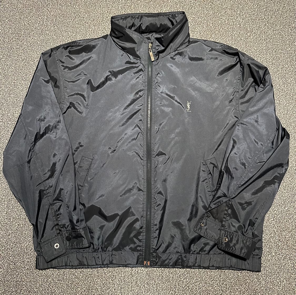 00s YSL 입생로랑 차콜 백로고 블루종 110 상품이미지3