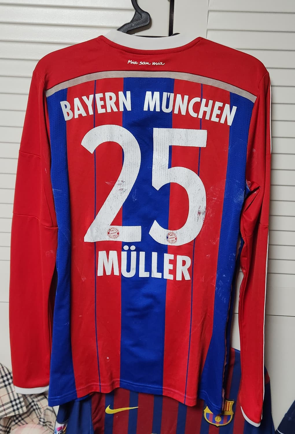 14-15 바이에른 뮌헨 홈 긴팔 유니폼 No.25 MULLER 상품이미지3