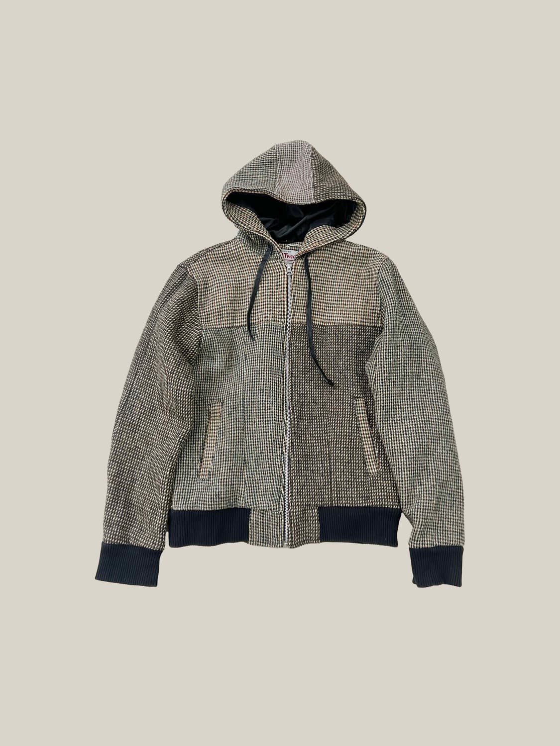 해리스트위드 후드집업 자켓 상품이미지1