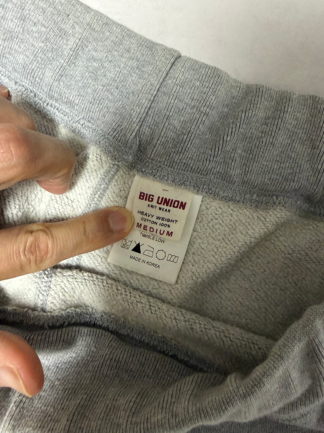 BIG UNION 빅유니온 조거팬츠 M 회색 상품이미지3
