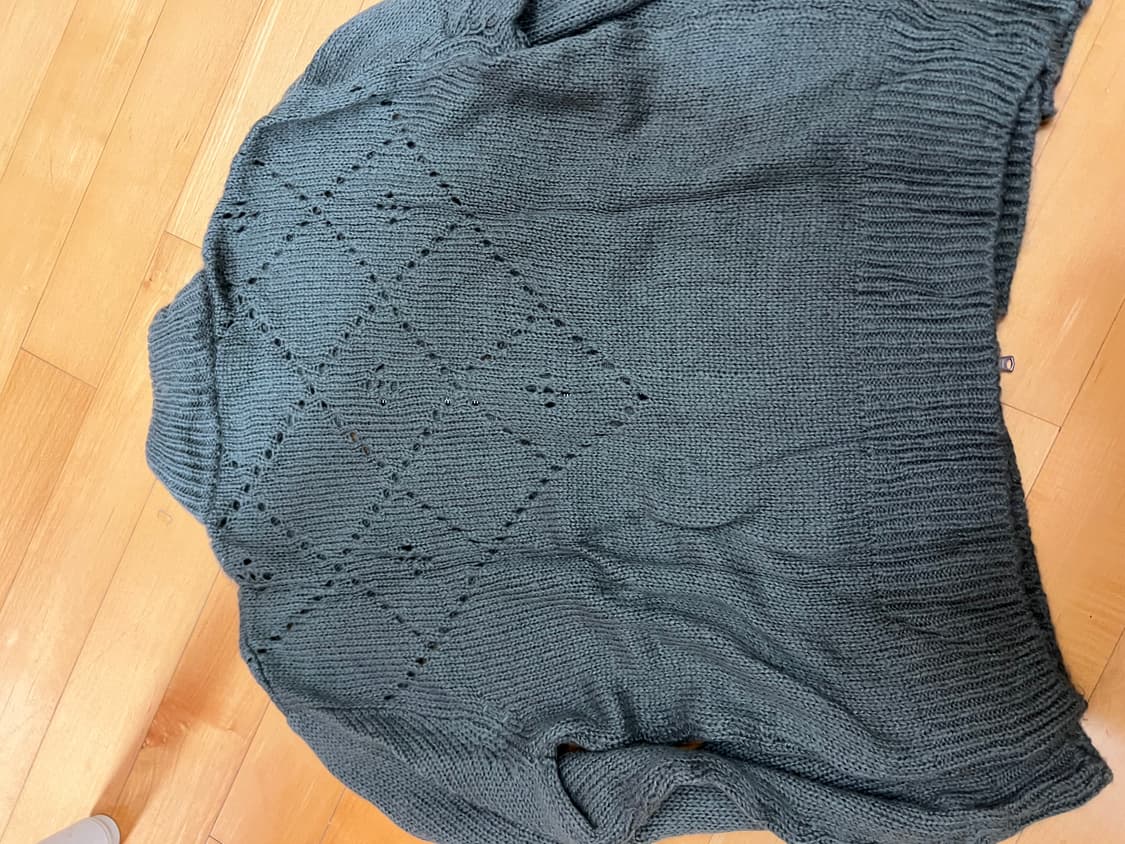 알렌느 니트집업 각각 판매 상품이미지4