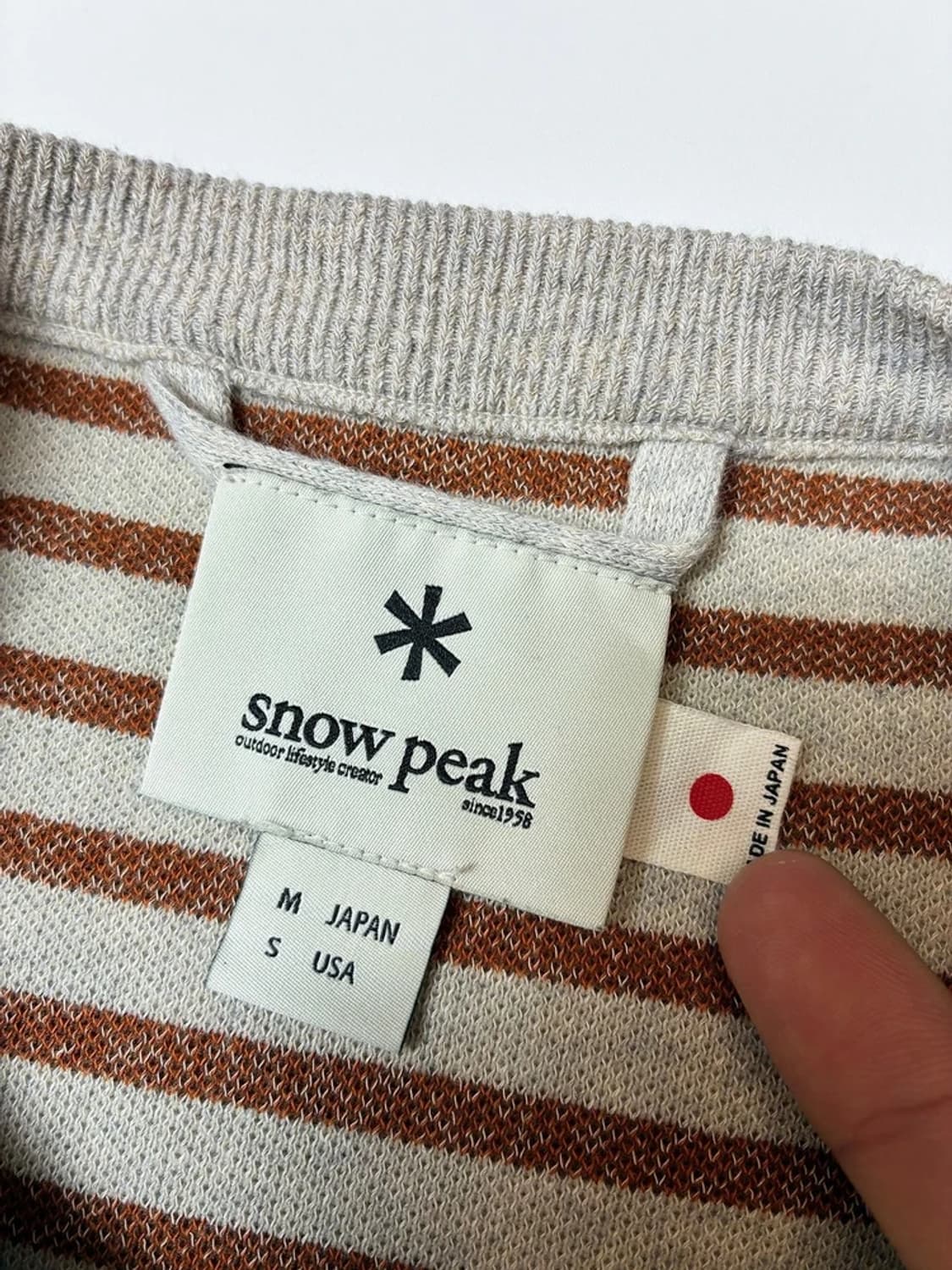 스노우PEAK 재팬 스트라이프 롱 슬리브 PN8902 상품이미지5