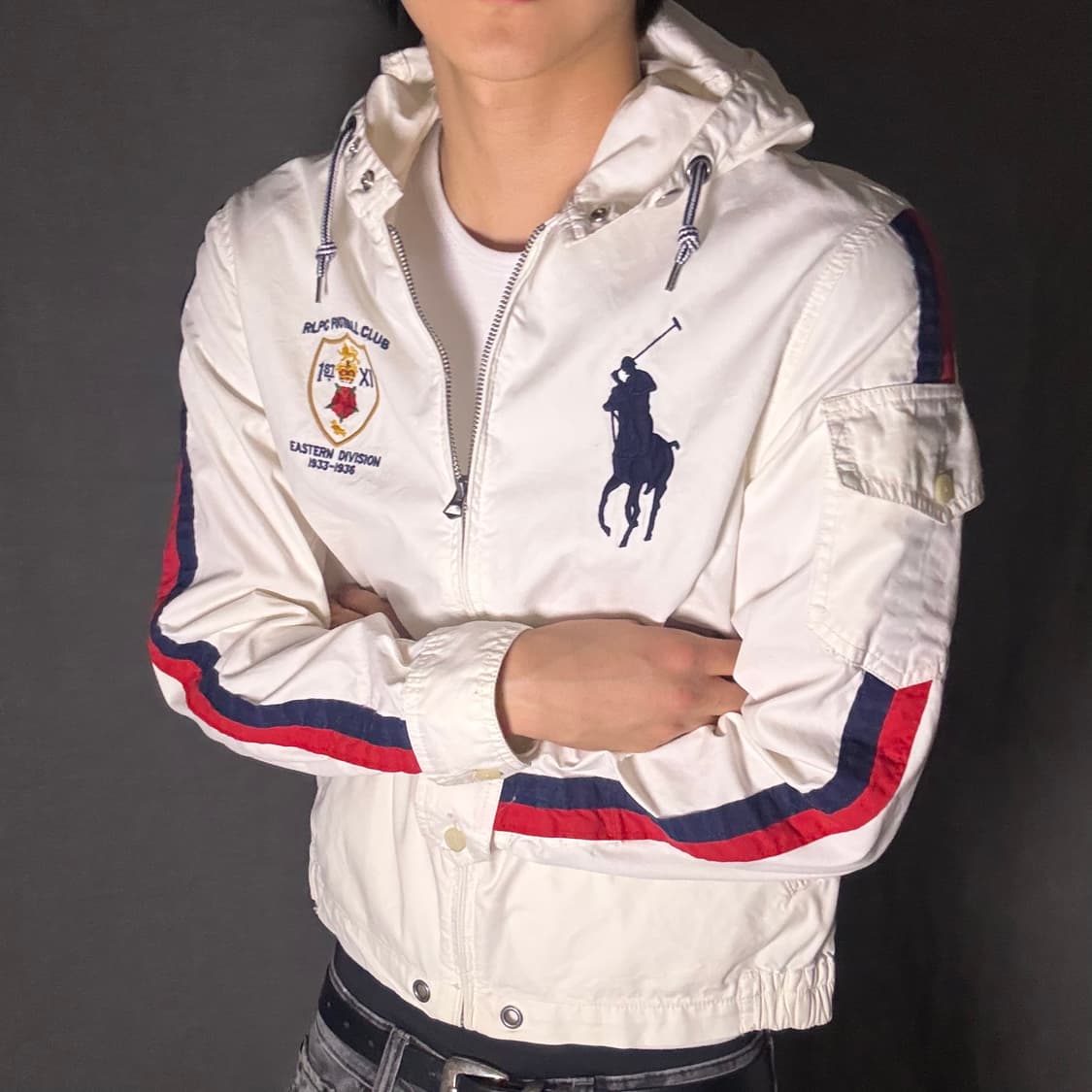 폴로 빅포니 화이드 후드 바람막이 S 상품이미지3