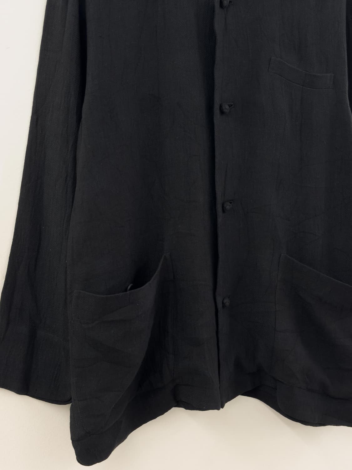 90s 이세이미야케 plantation 스탠드카라 린넨 자켓 상품이미지4