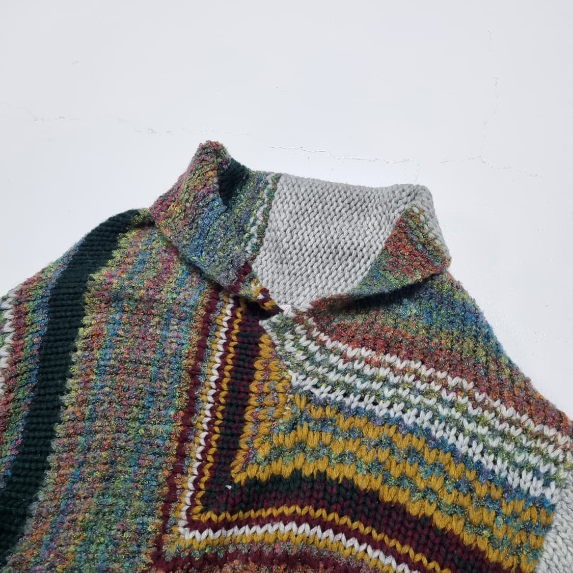 빈티지 보헤미안 비대칭스웨터 - LL 상품이미지4