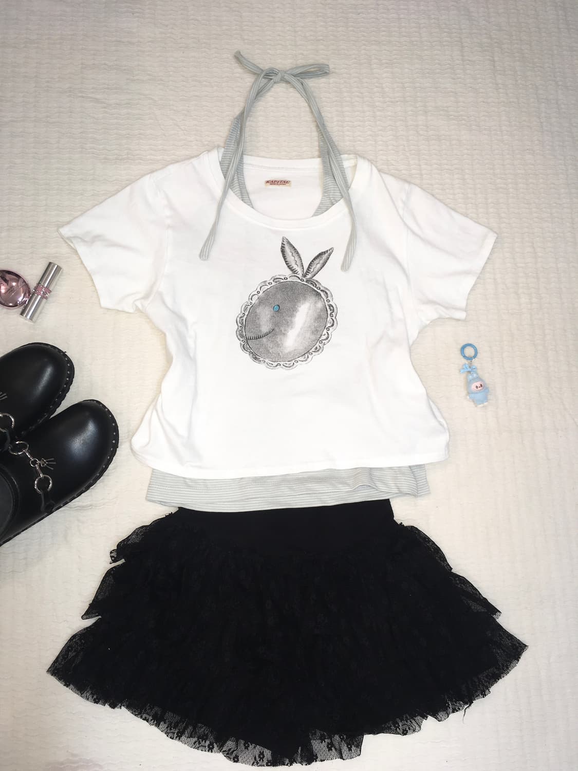 kapital rabbit printing t shirt 상품이미지4