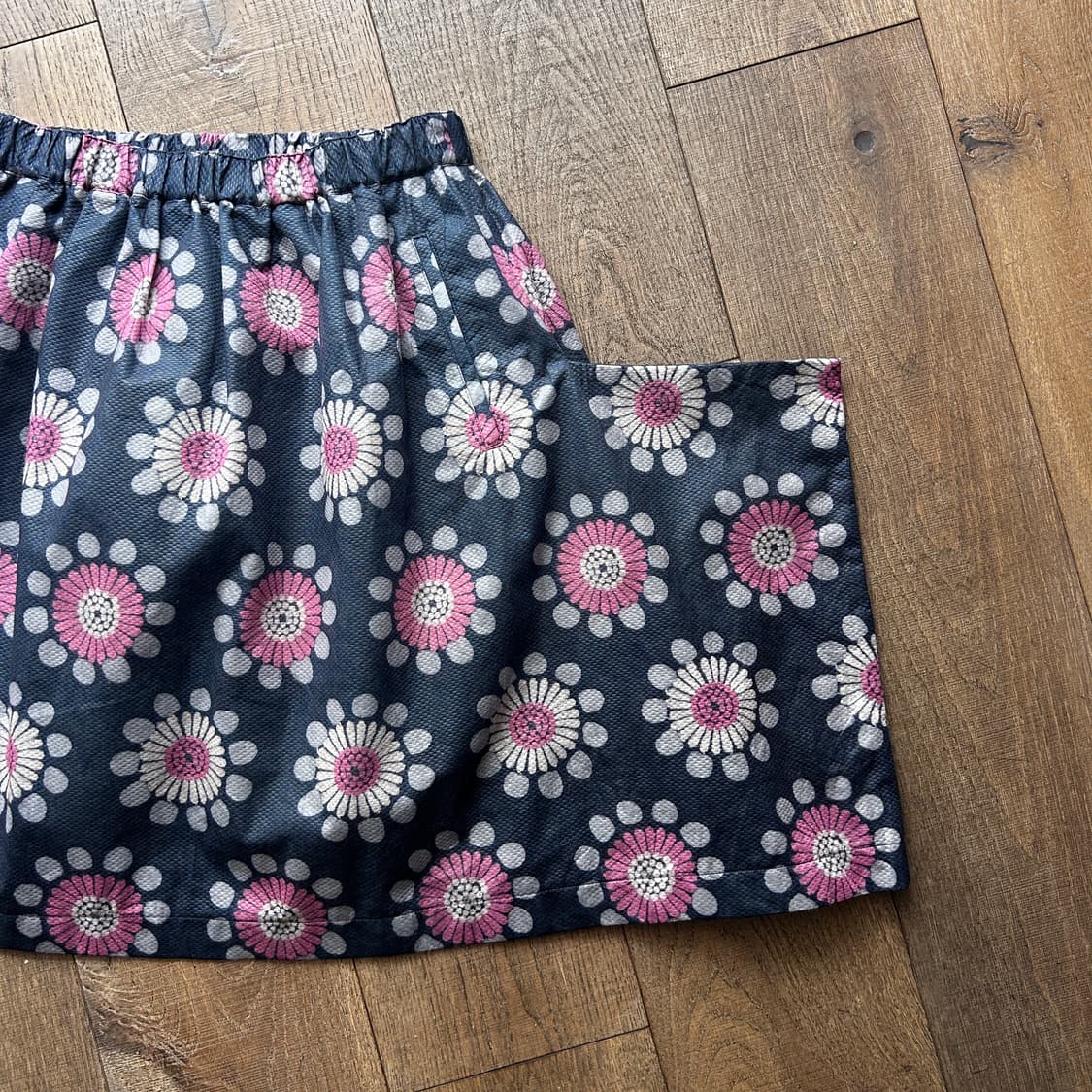 Floral Pattern Transformed Felt Skirt 상품이미지2