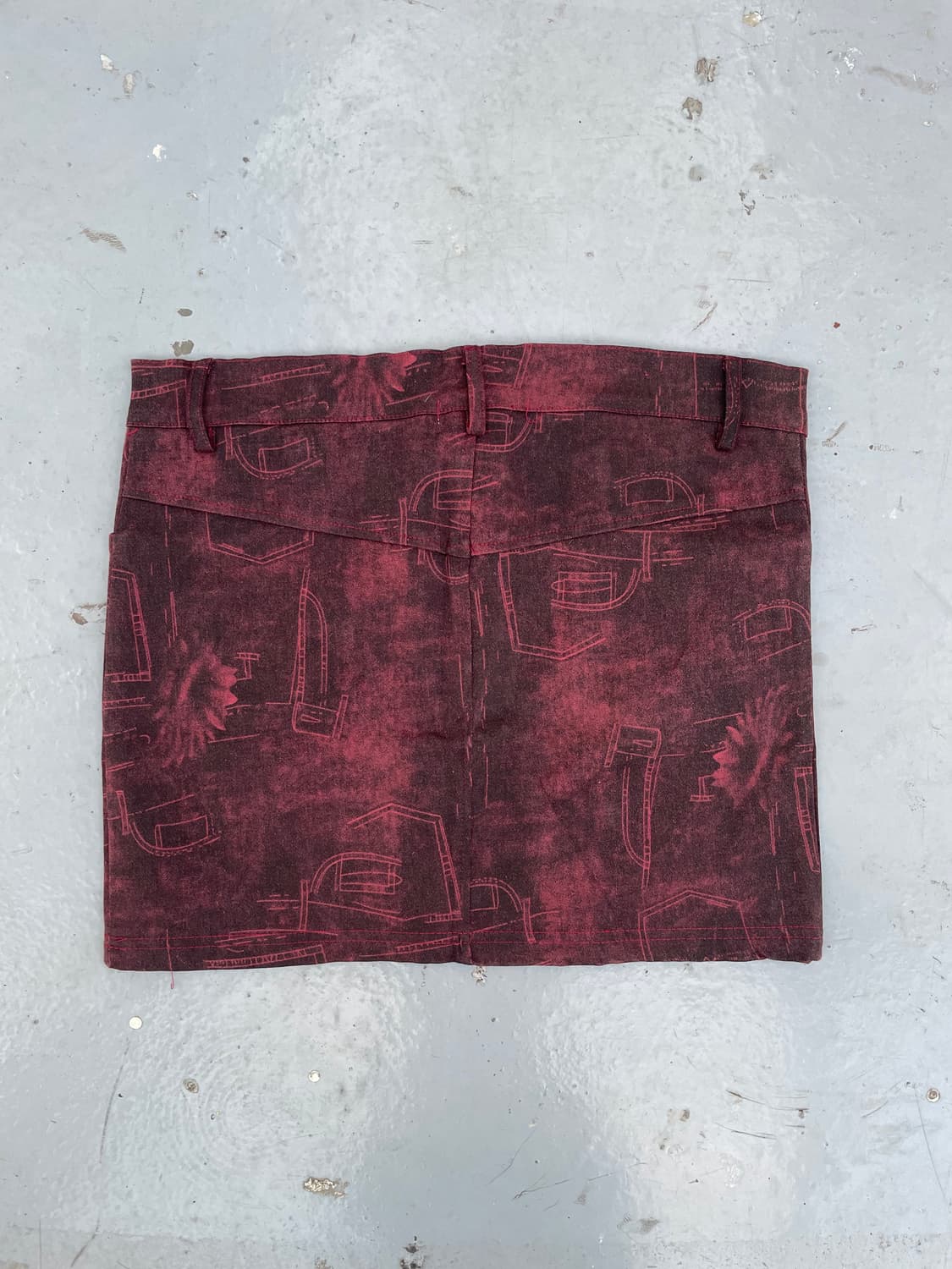 🎸레드 프린팅 스커트🎸 상품이미지5